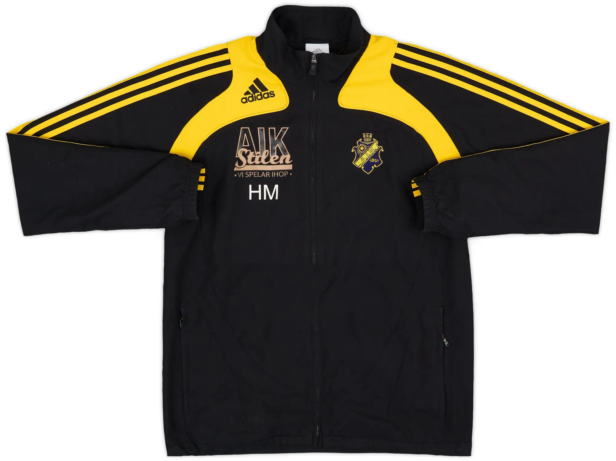 2007-08 AIK Stockholm adidas Staff Issue Track Jacket HM - 8/10 - (S)