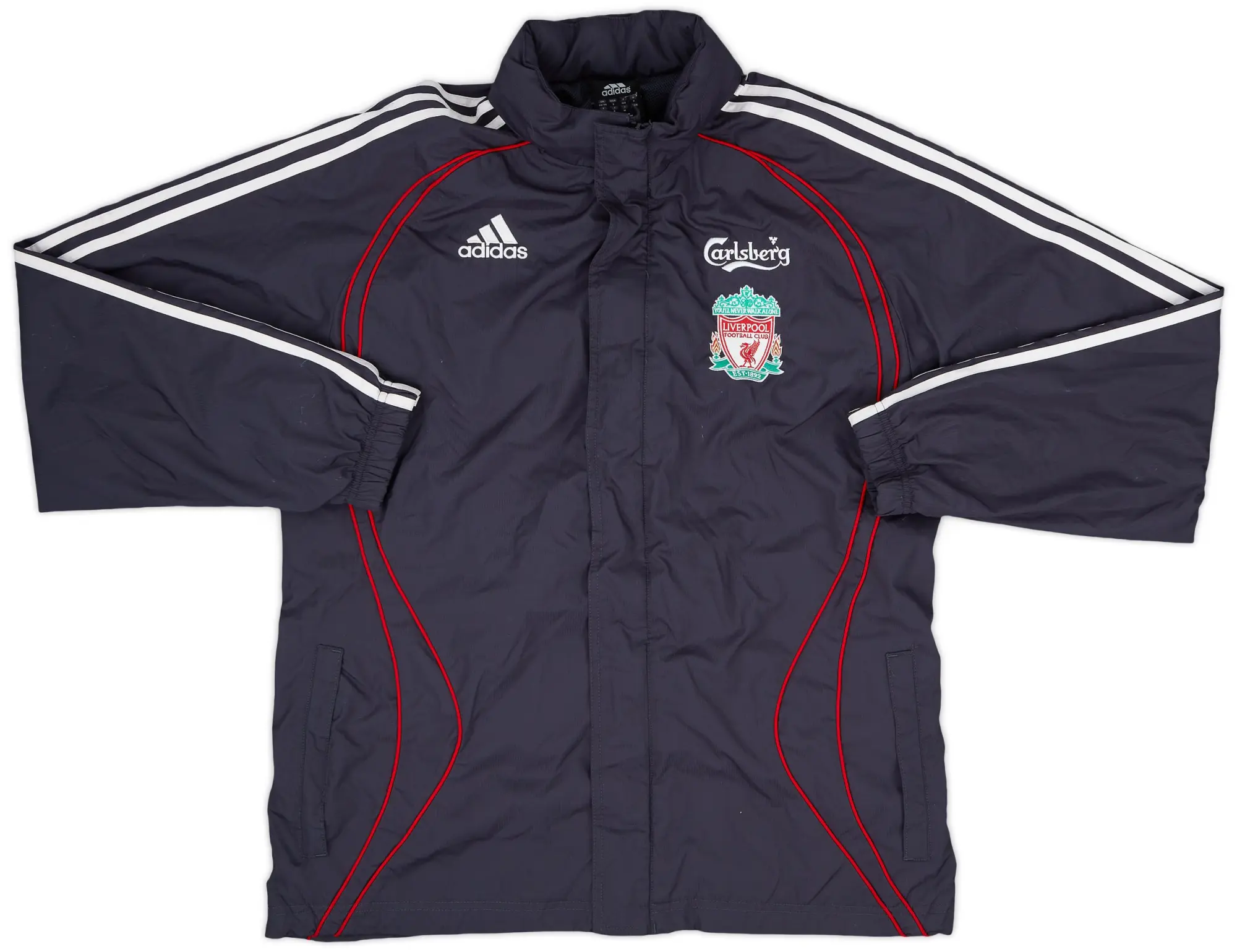 2006-07 Liverpool adidas Hooded Rain Jacket - 4/10 - (S)