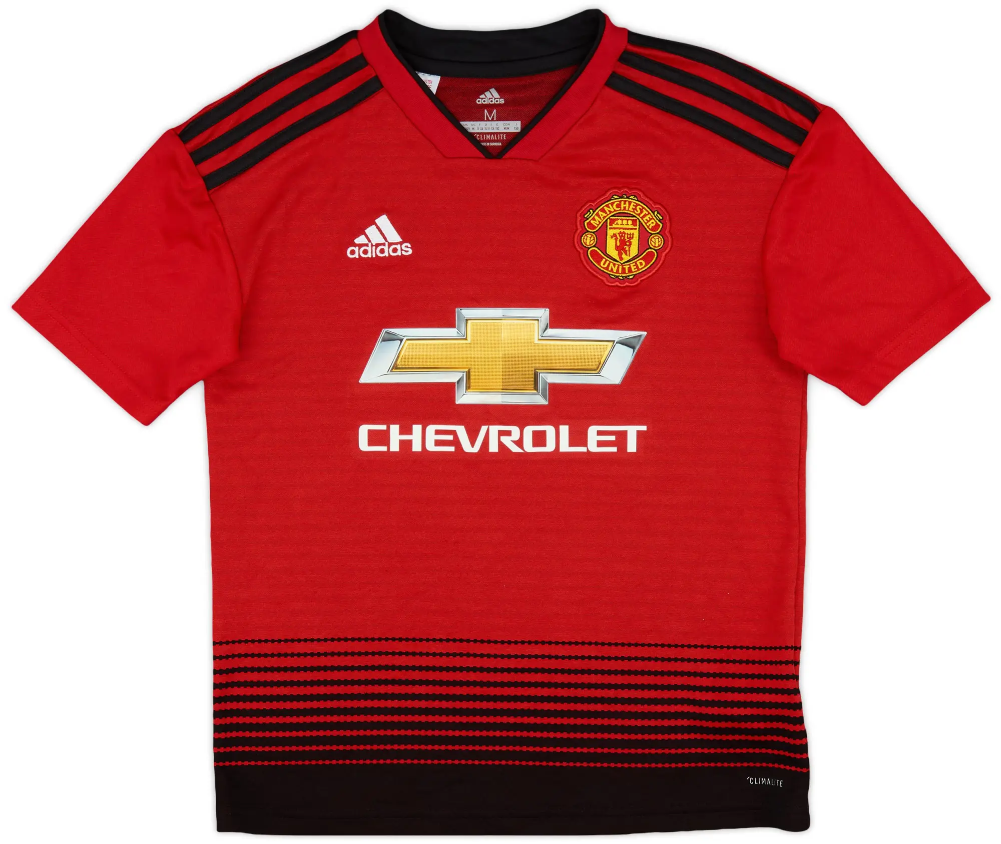adidas 2018-19 Manchester United Home Shirt - 8/10 - (M.Boys)