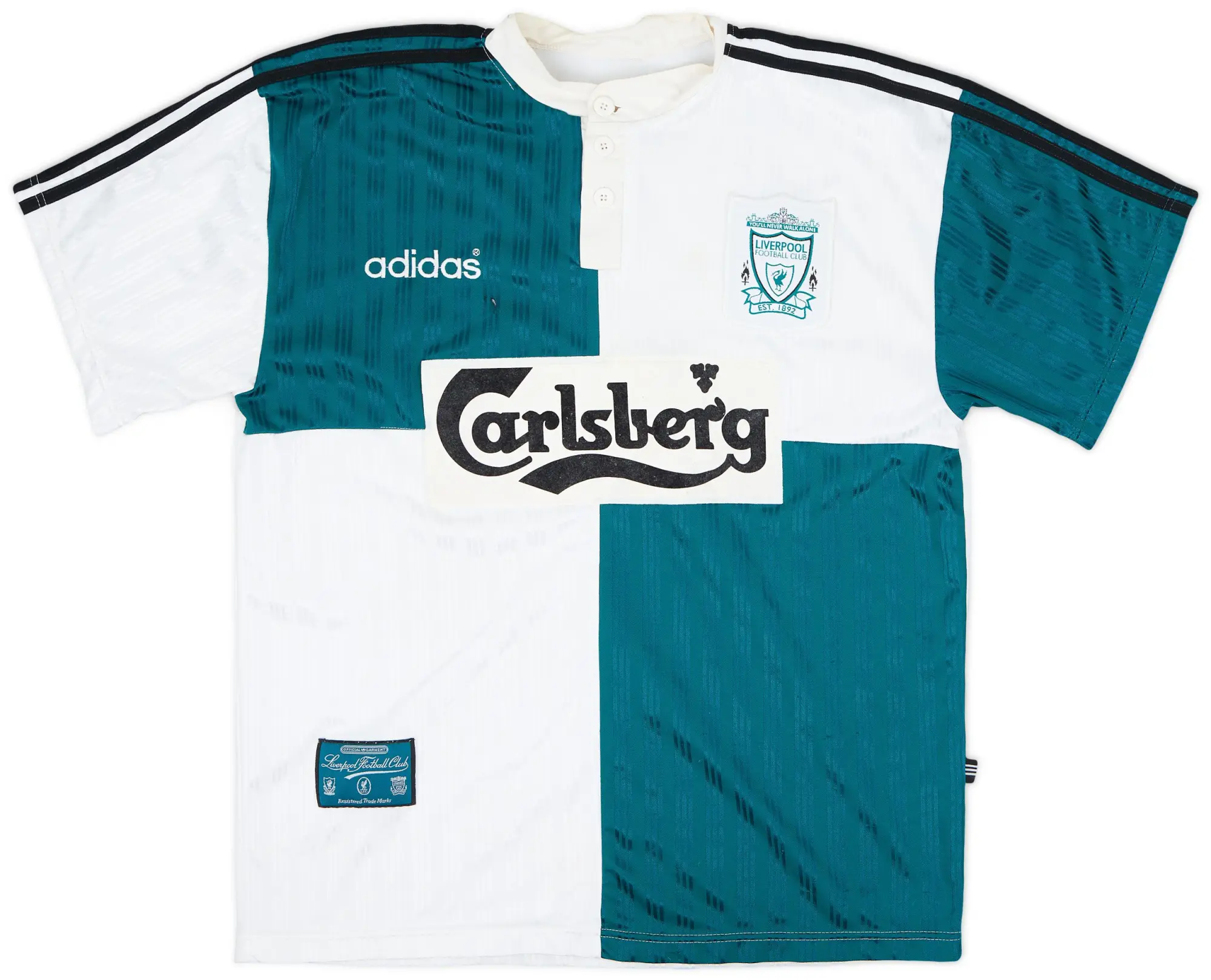 adidas 1995-96 Liverpool Away Shirt - 5/10 - (L)