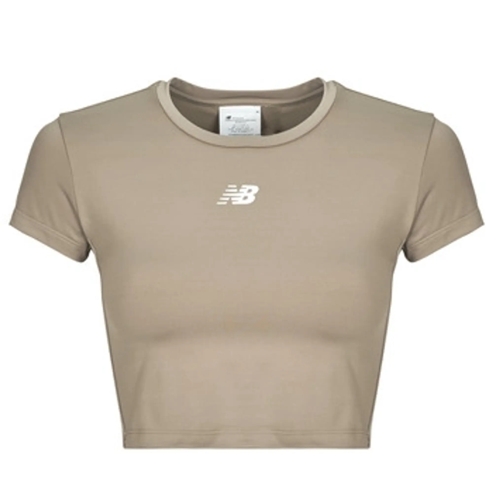 New Balance  NB Harmony Fitted T-Shirt  women's T shirt in Beige