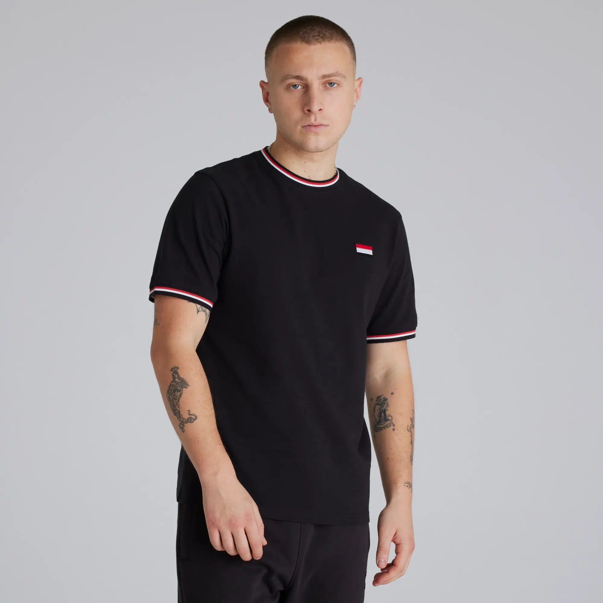 RAW Manchester United Pique T-Shirt Black
