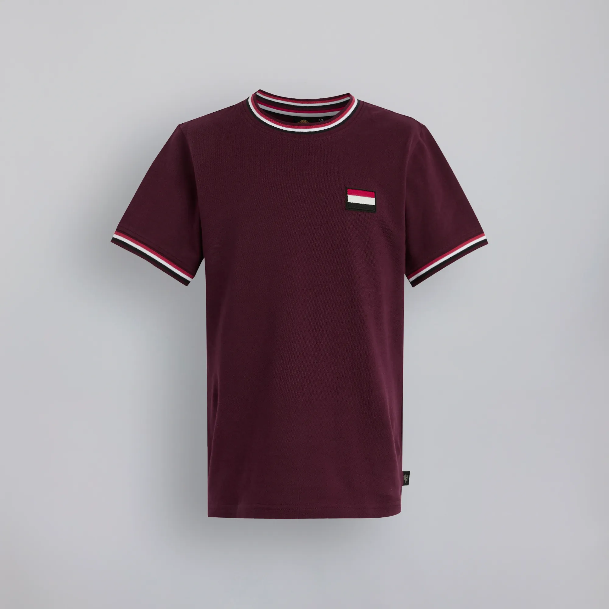 RAW Manchester United Kids Pique T-Shirt Burgundy
