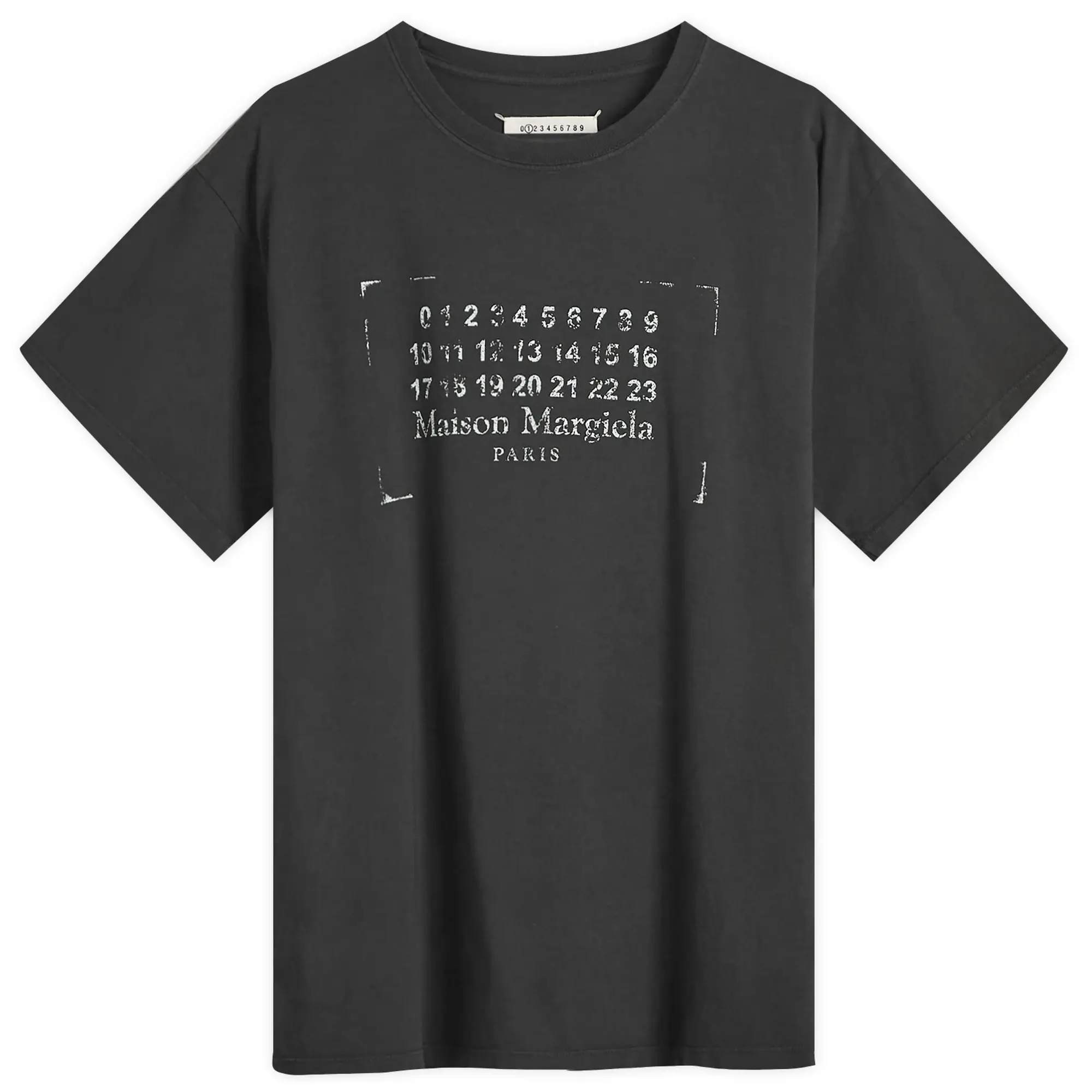 Maison Margiela Women's Logo T-shirt Washed Black
