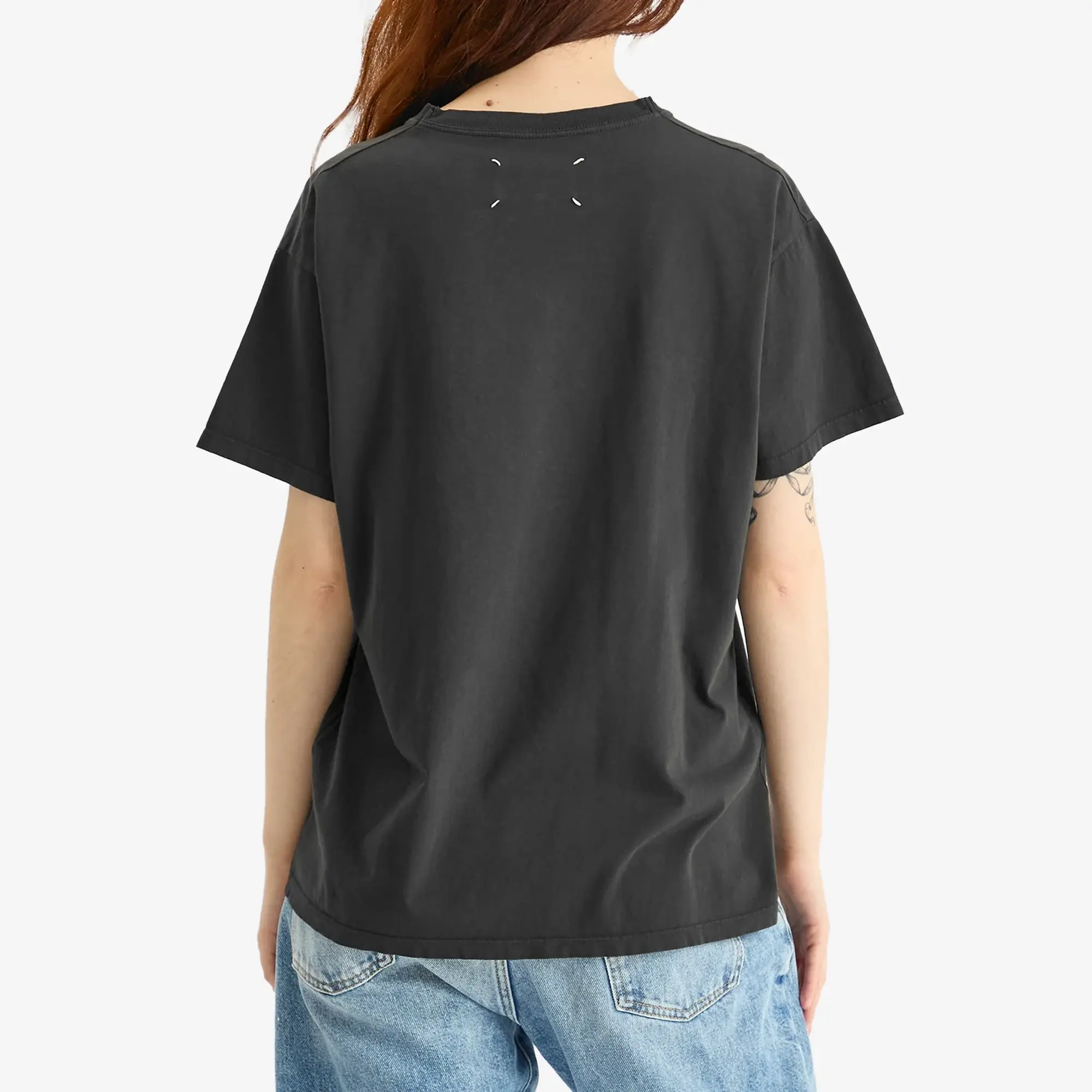 Maison Margiela Women's Logo T-shirt Washed Black