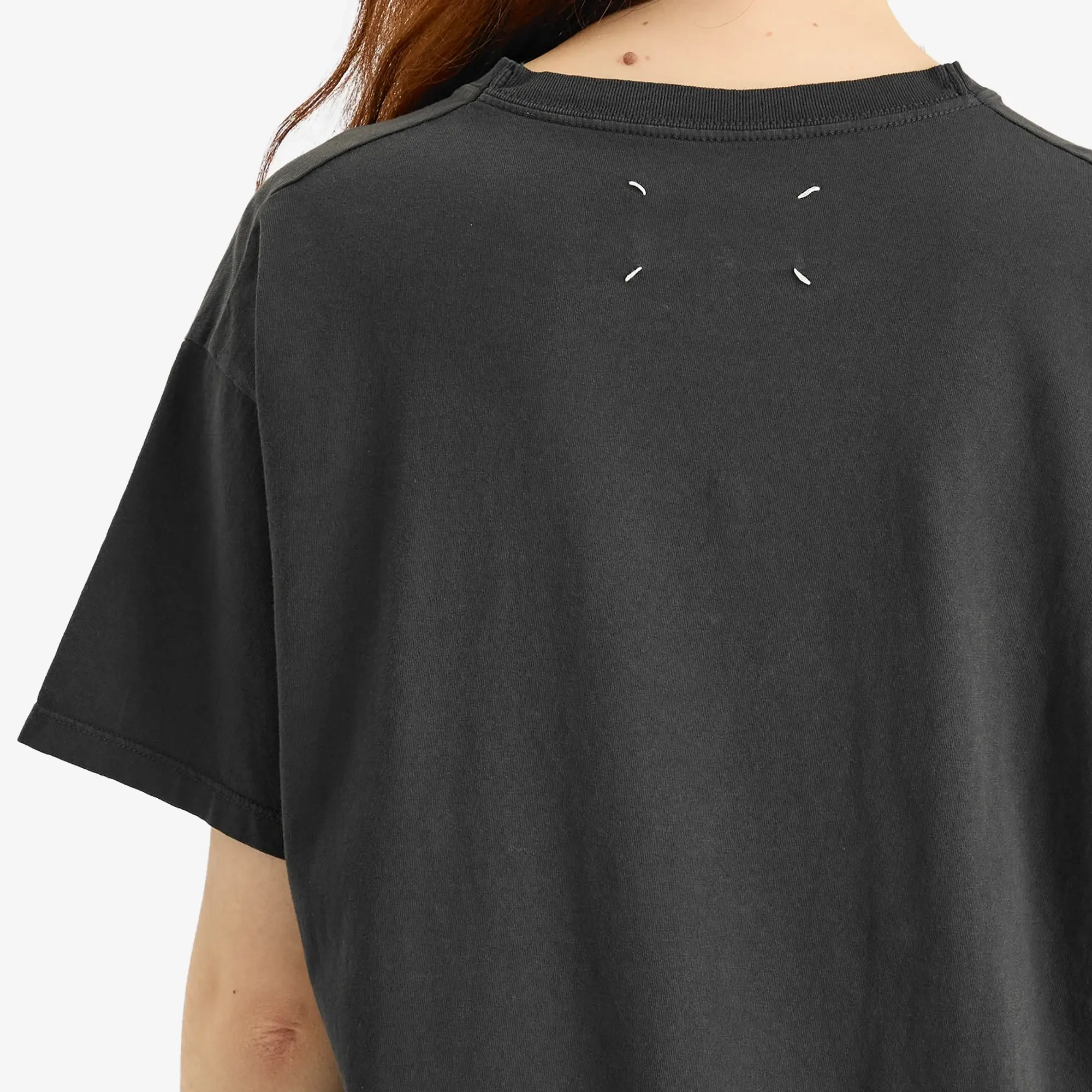 Maison Margiela Women's Logo T-shirt Washed Black