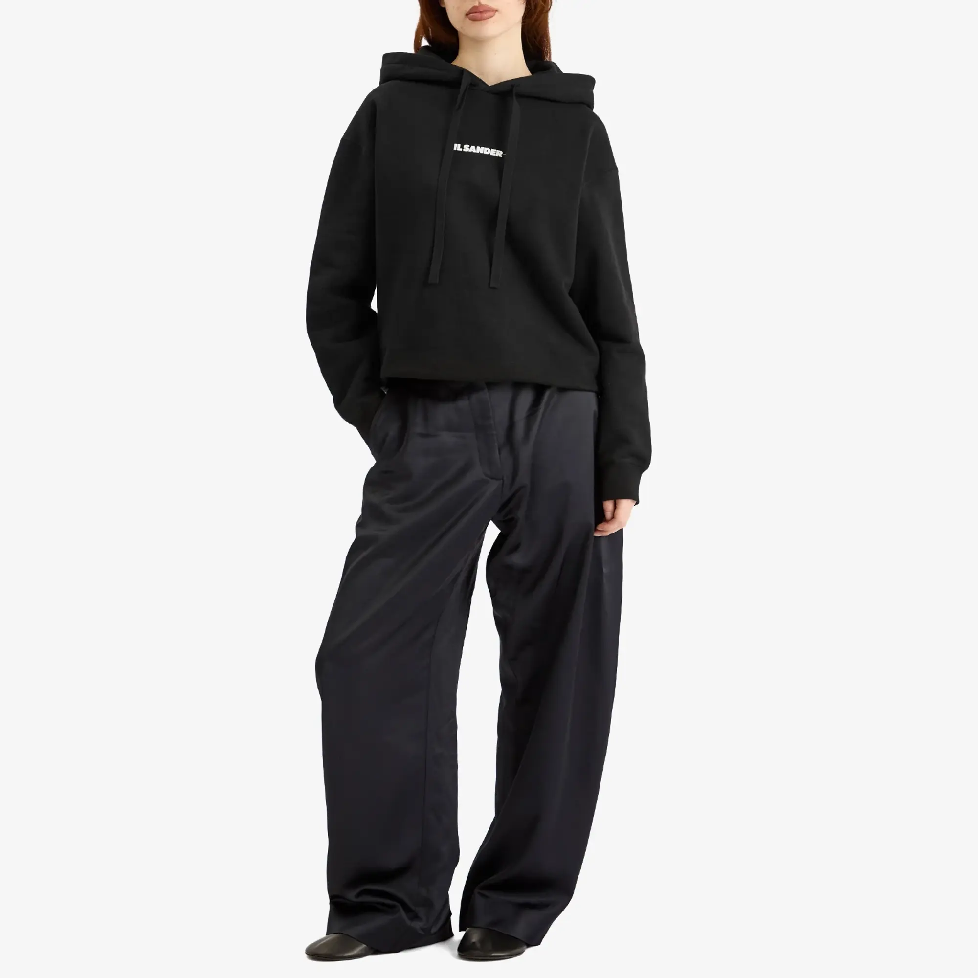 Jil Sander+ Women's Logo Hoodie Black