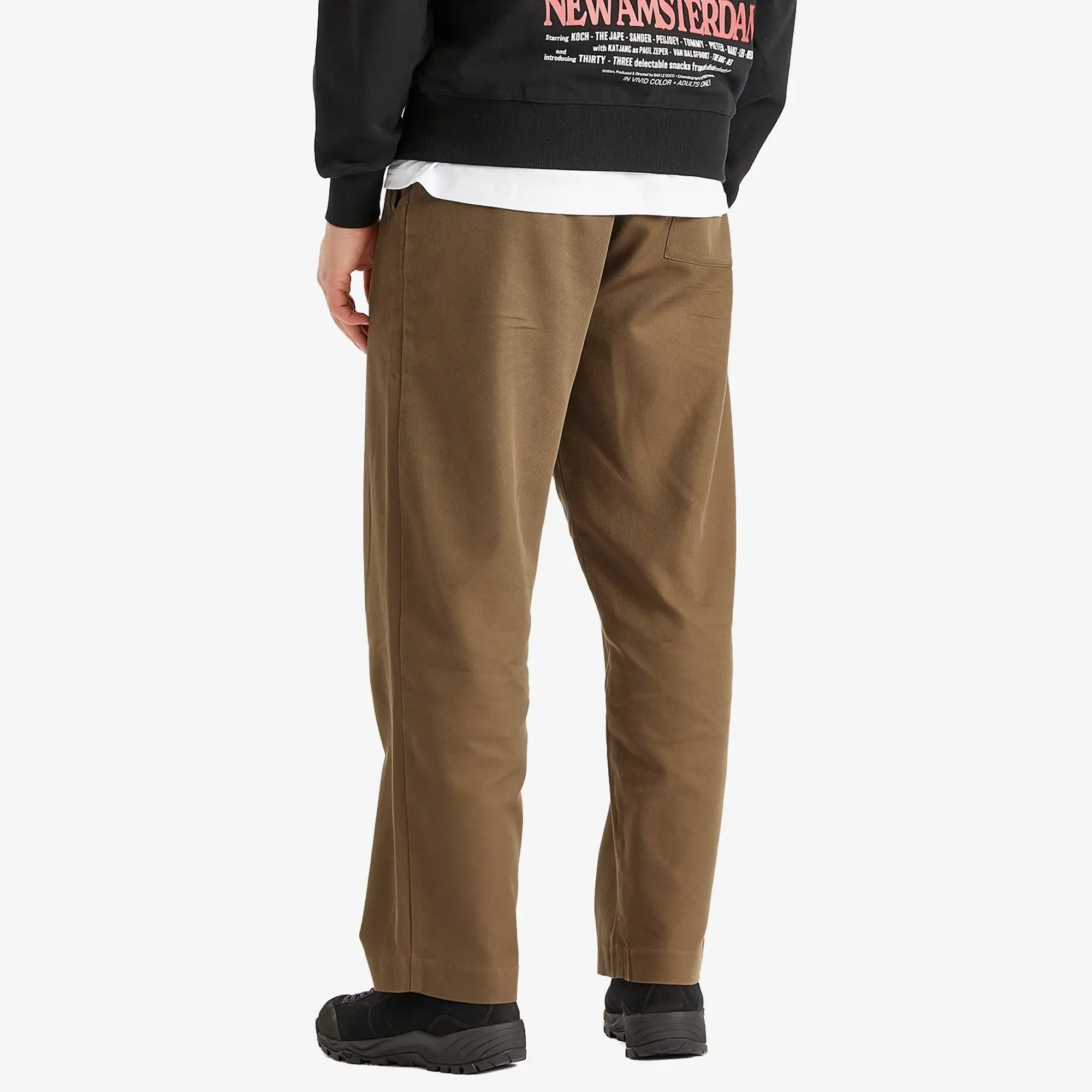 New Amsterdam Surf Association Men's Twill Work Trousers Brown