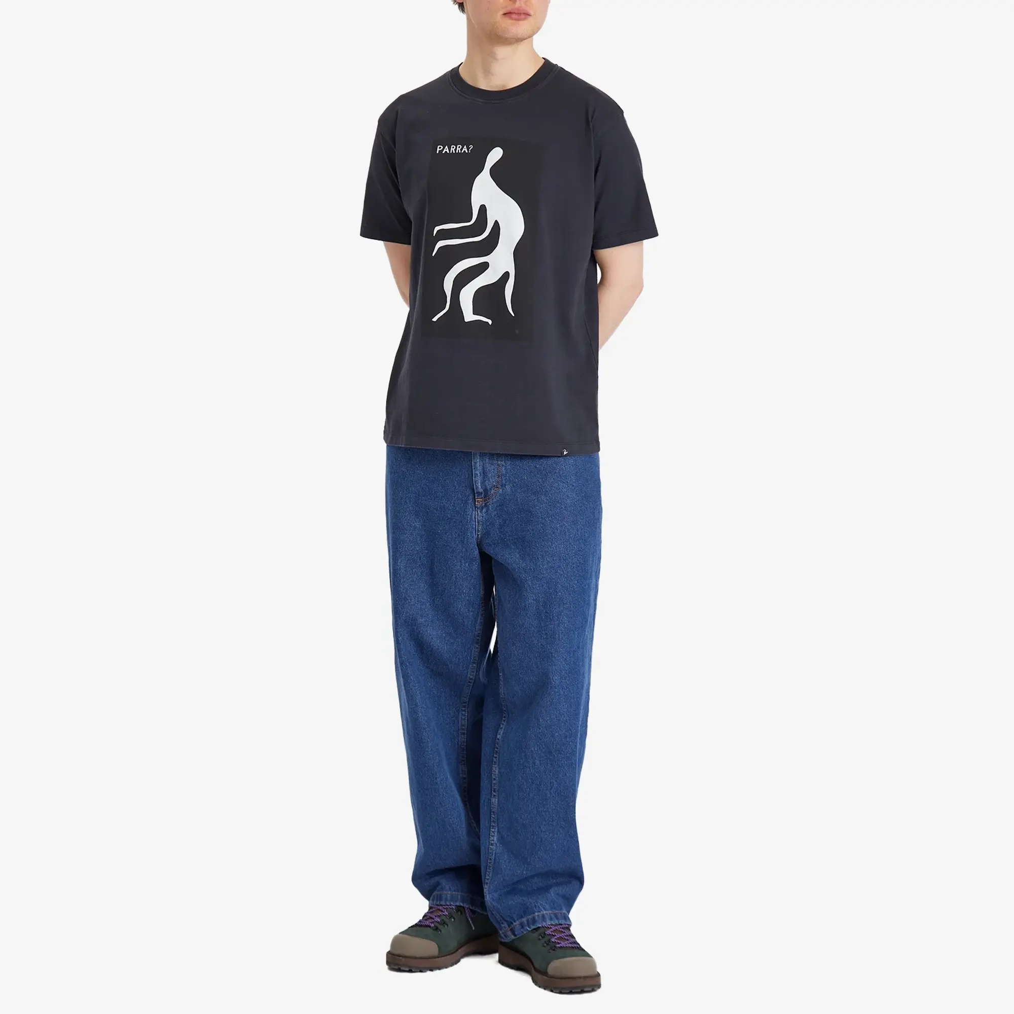 By Parra Parra The Stalkers T-Shirt - Washed Grey