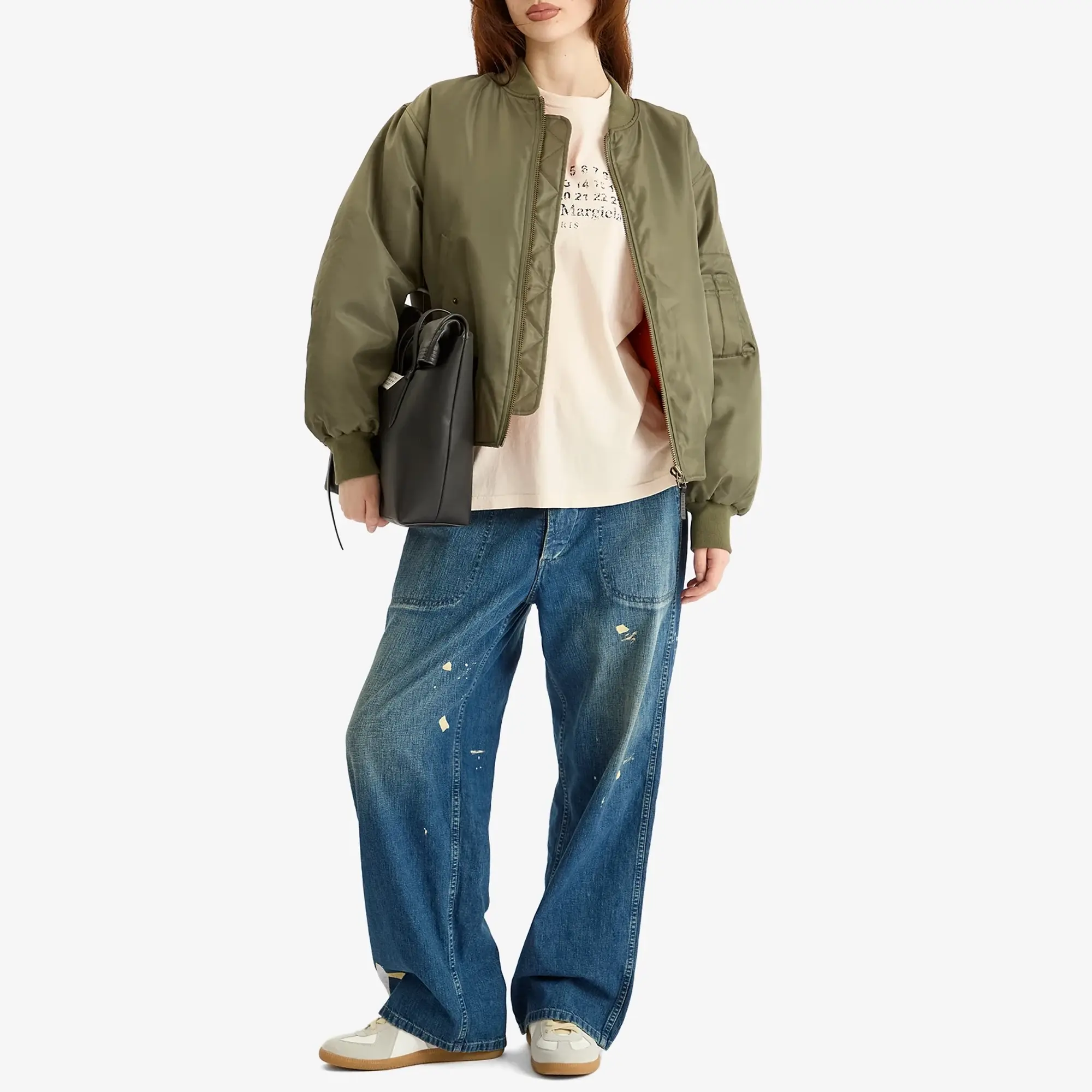 Maison Margiela Women's Logo T-shirt Butter