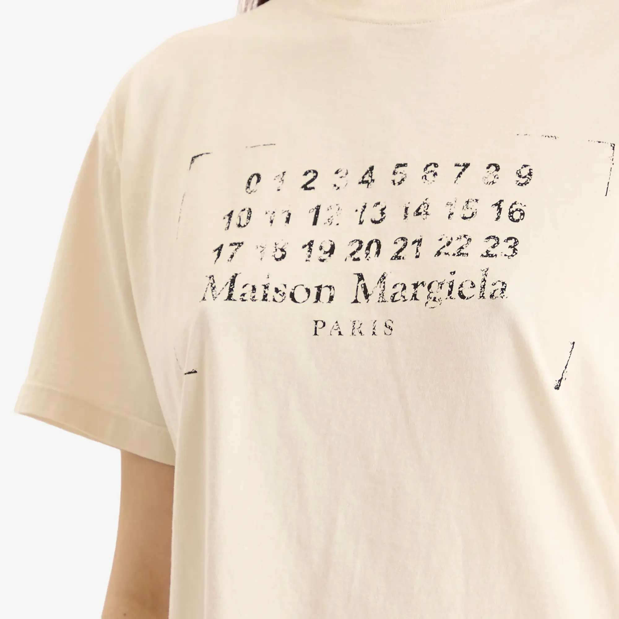 Maison Margiela Women's Logo T-shirt Butter