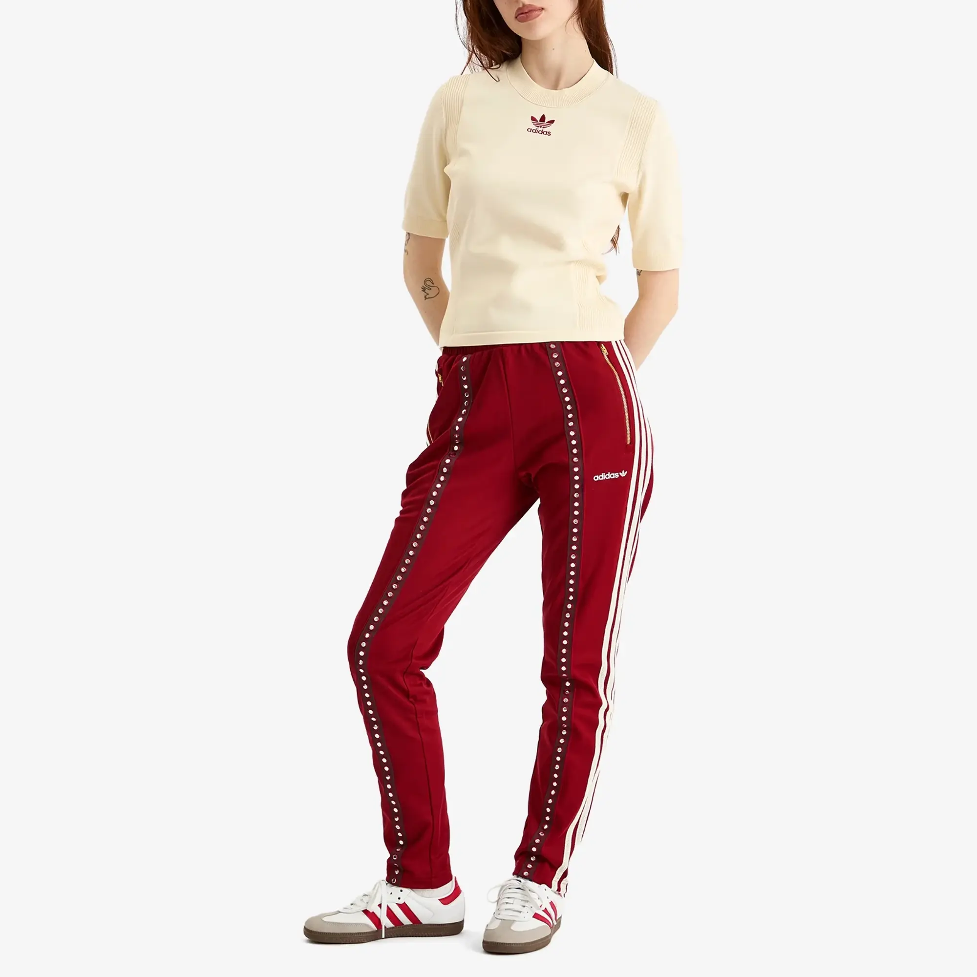 Adidas Originals Retro Sports Track Pant Rust Red