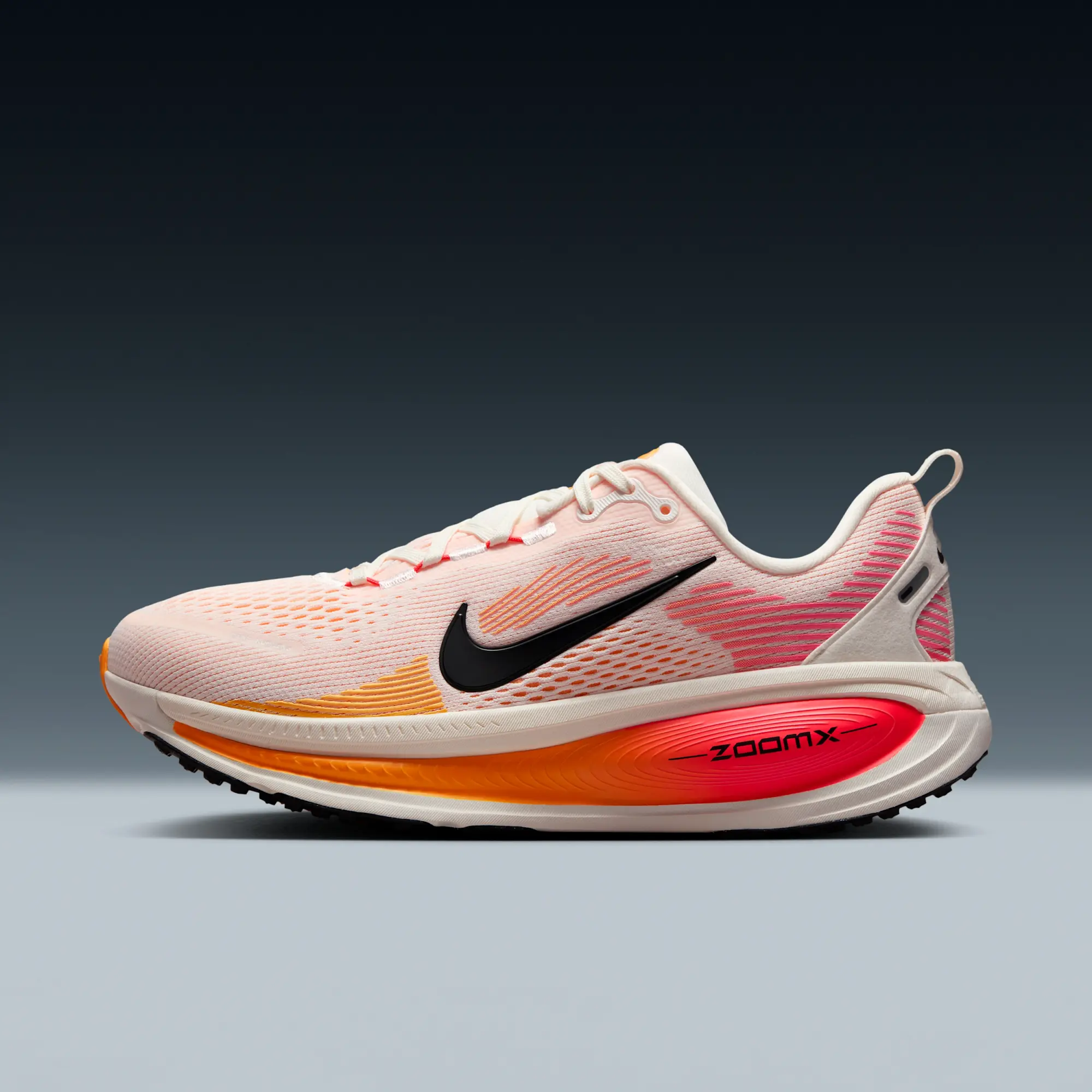 Nike Women's Vomero 18 Running Shoes - Sail/Bright Crimson/Laser Orange/Black - UK 8 - White