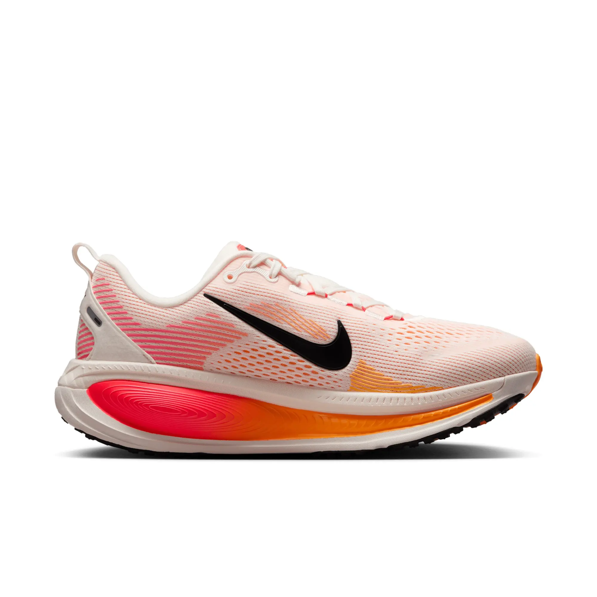 Nike Women's Vomero 18 Running Shoes - Sail/Bright Crimson/Laser Orange/Black - UK 8 - White