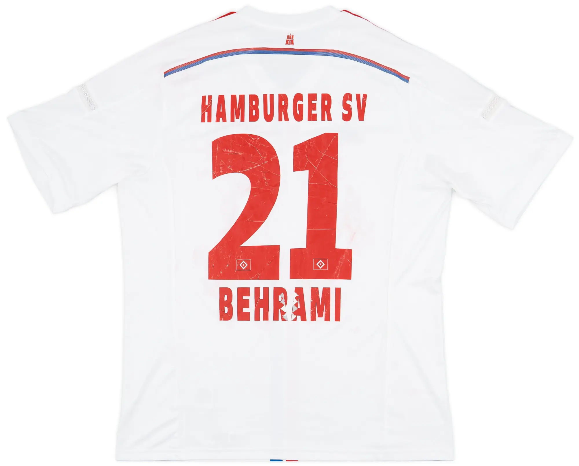 adidas 2014-15 Hamburg Home Shirt Behrami #21 - 4/10 - (XL)