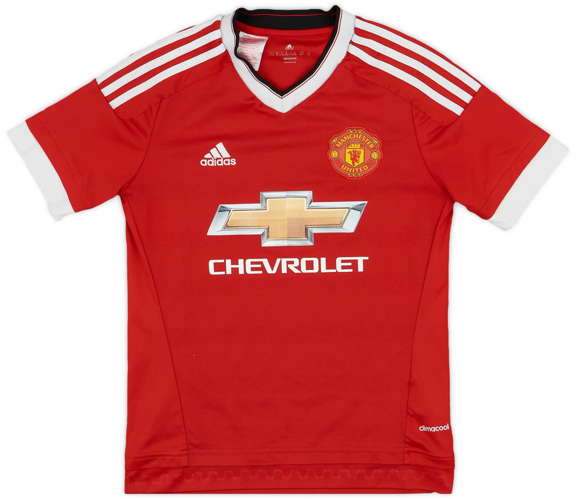 adidas 2015-16 Manchester United Home Shirt - 9/10 - (L.Boys)