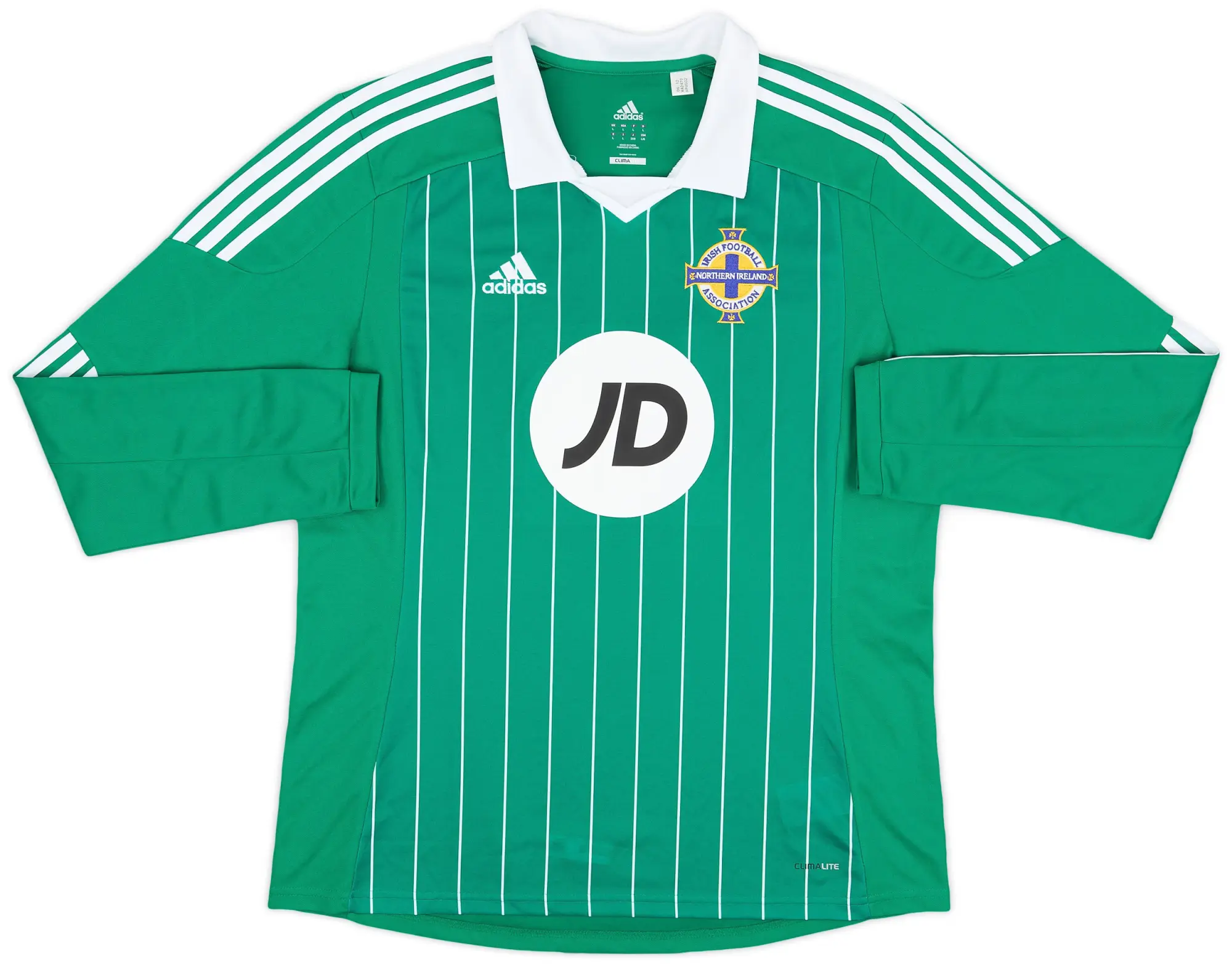 adidas 2012-13 Northern Ireland Home L/S Shirt - 9/10 - (L)