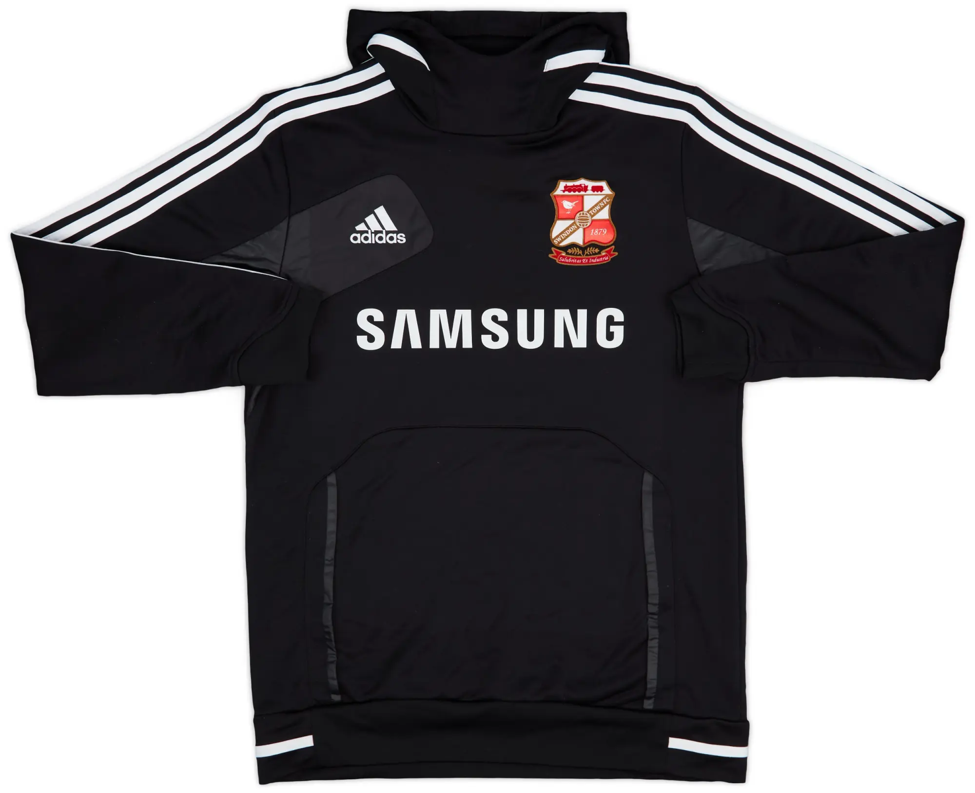 2012-13 Swindon adidas Hooded Drill Top - 9/10 - (L)