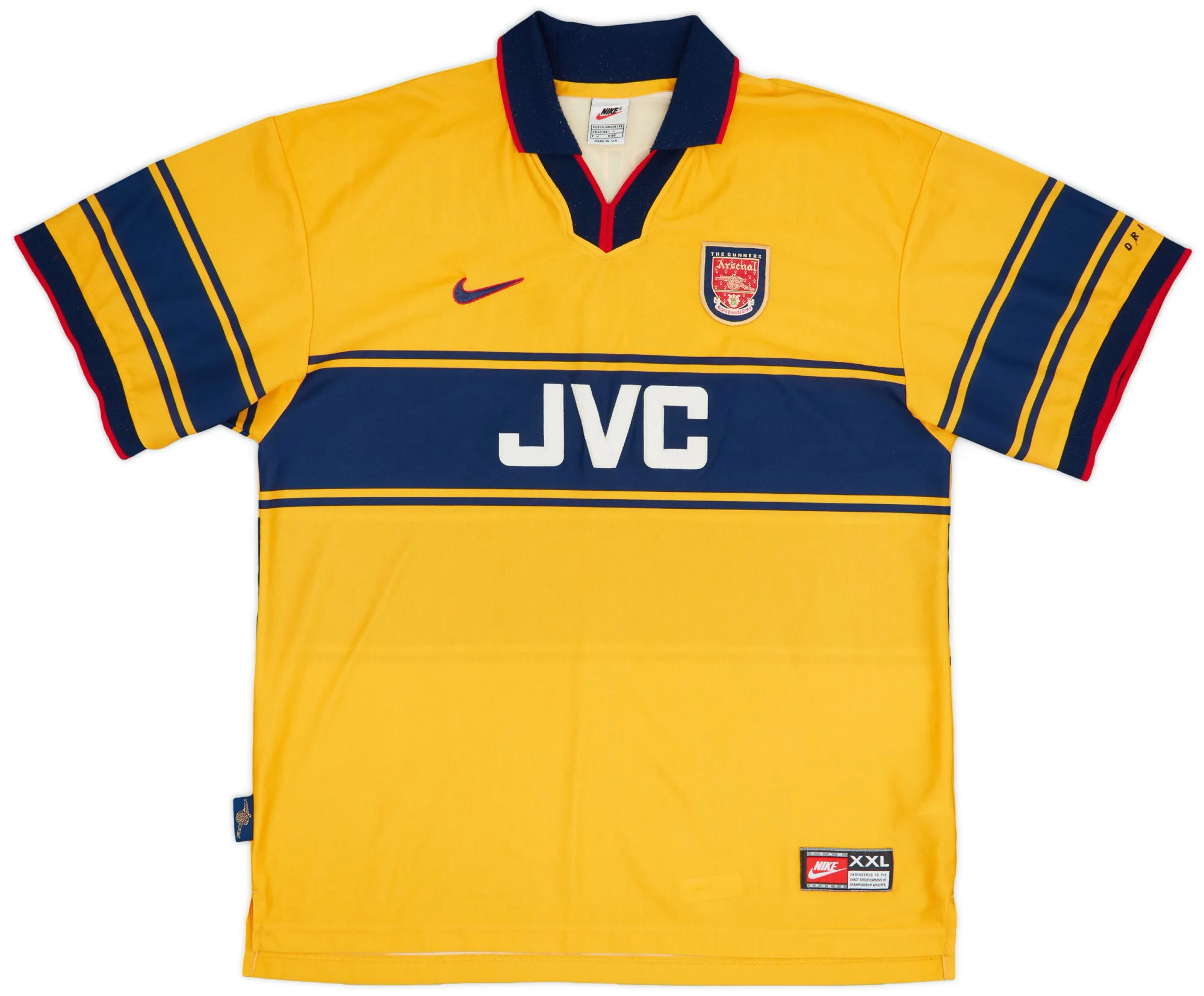 Arsenal 1997 Kit Nike Arsenal Mens SS Away Shirt 1997/99 | ARSA97-829 | FOOTY.COM