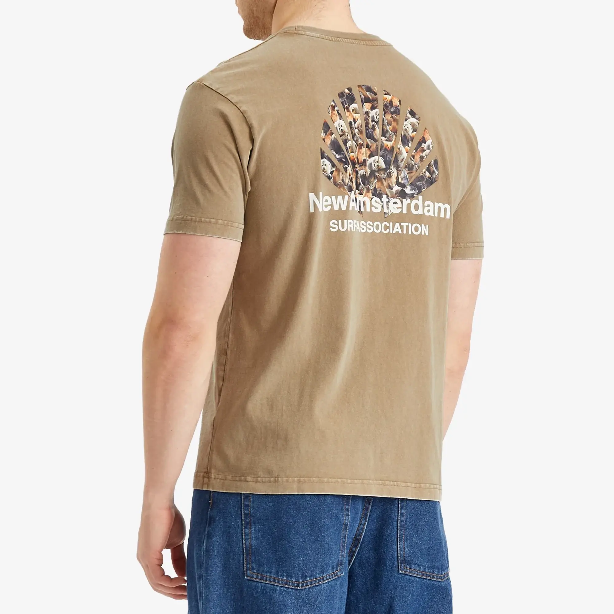 New Amsterdam Surf Association Men's Seal Logo T-Shirt Seneca Rock
