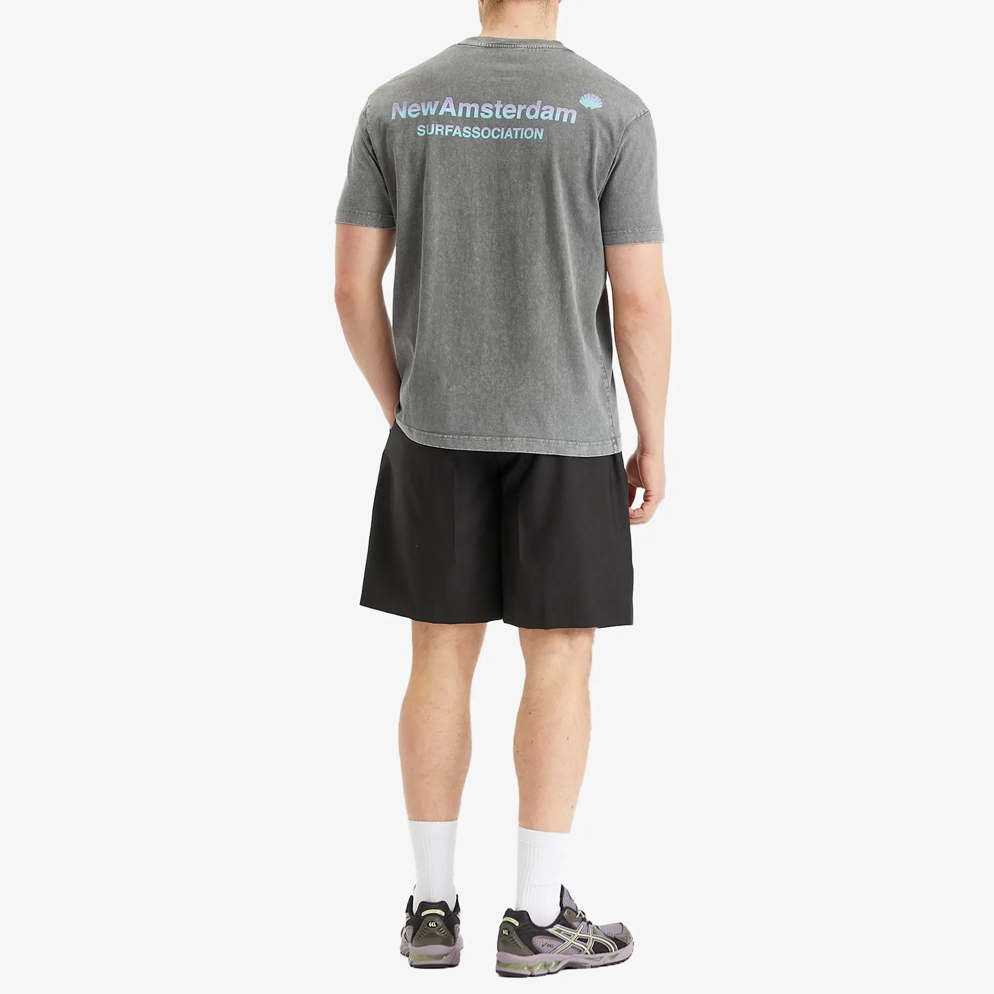 New Amsterdam Surf Association Men's Logo T-Shirt Grey