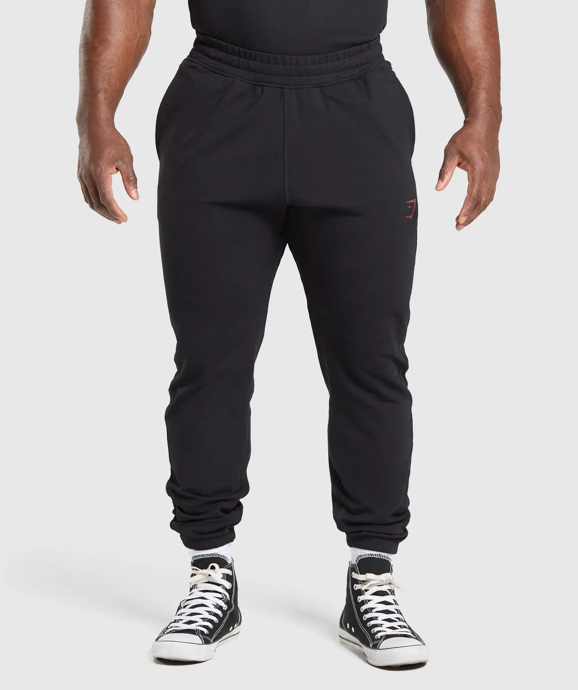 Gymshark Prime Joggers - Black/Vivid Red