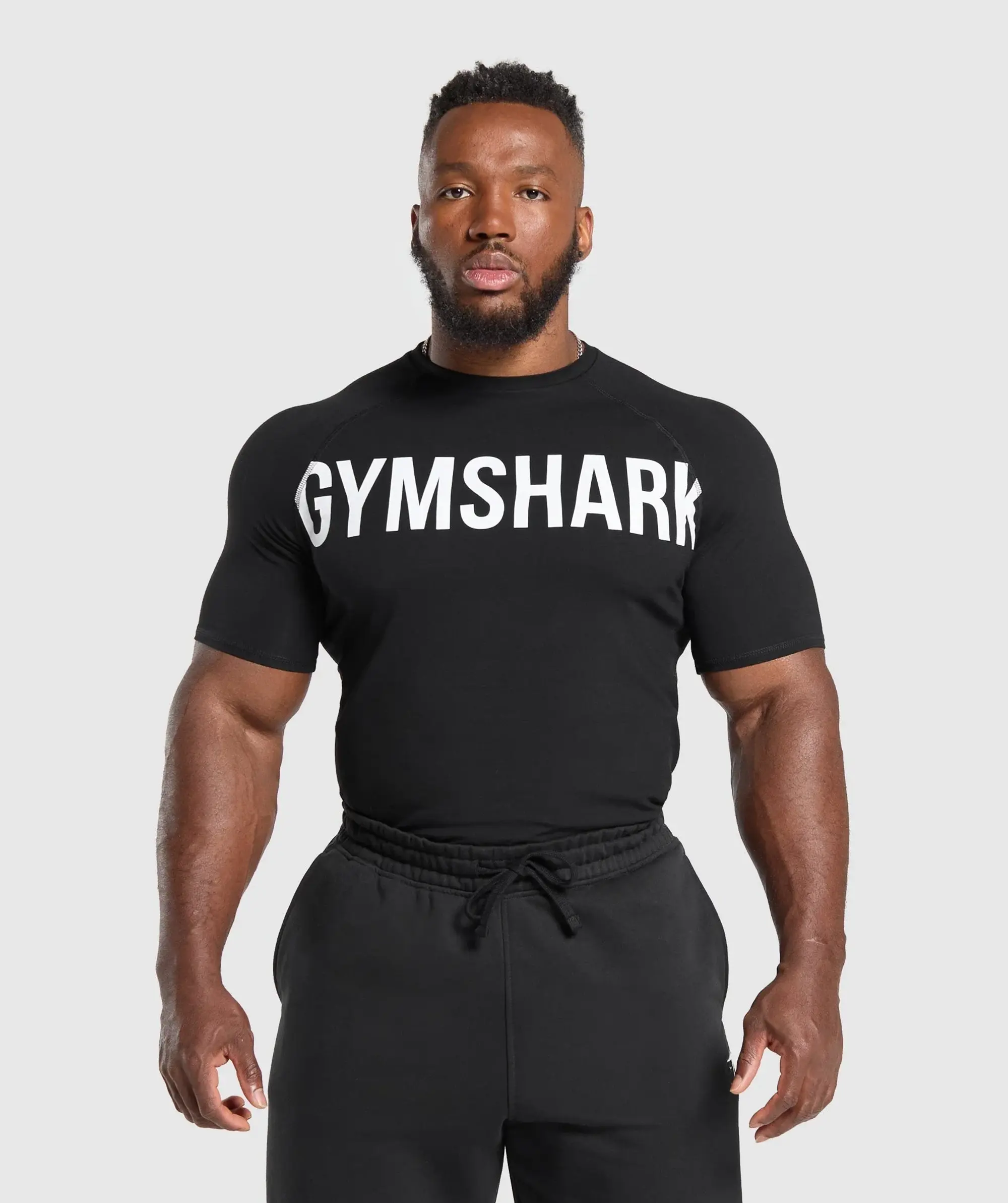Gymshark Prime T-Shirt - Black/White