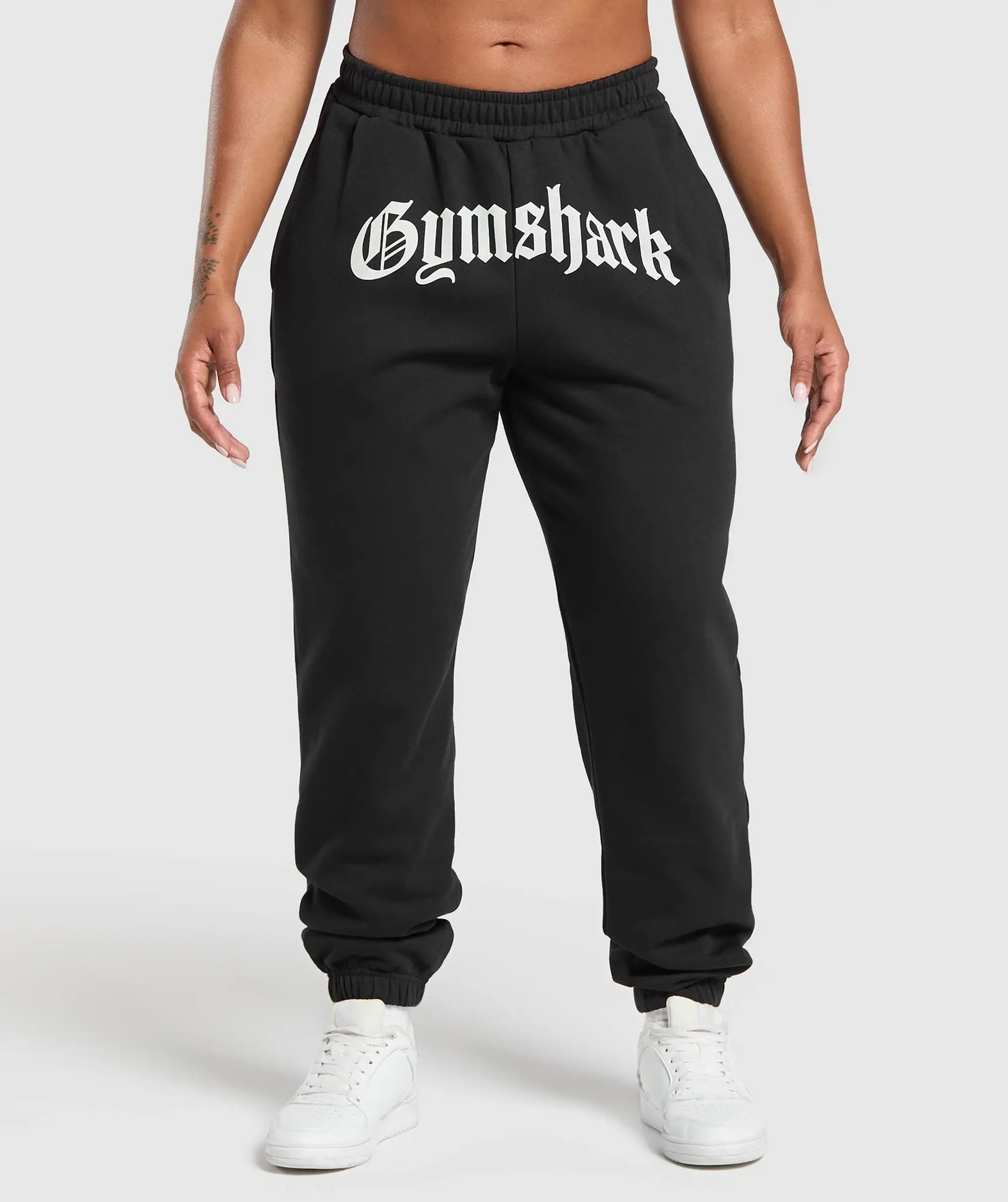 Gymshark Strength Department Graphic Joggers - Black