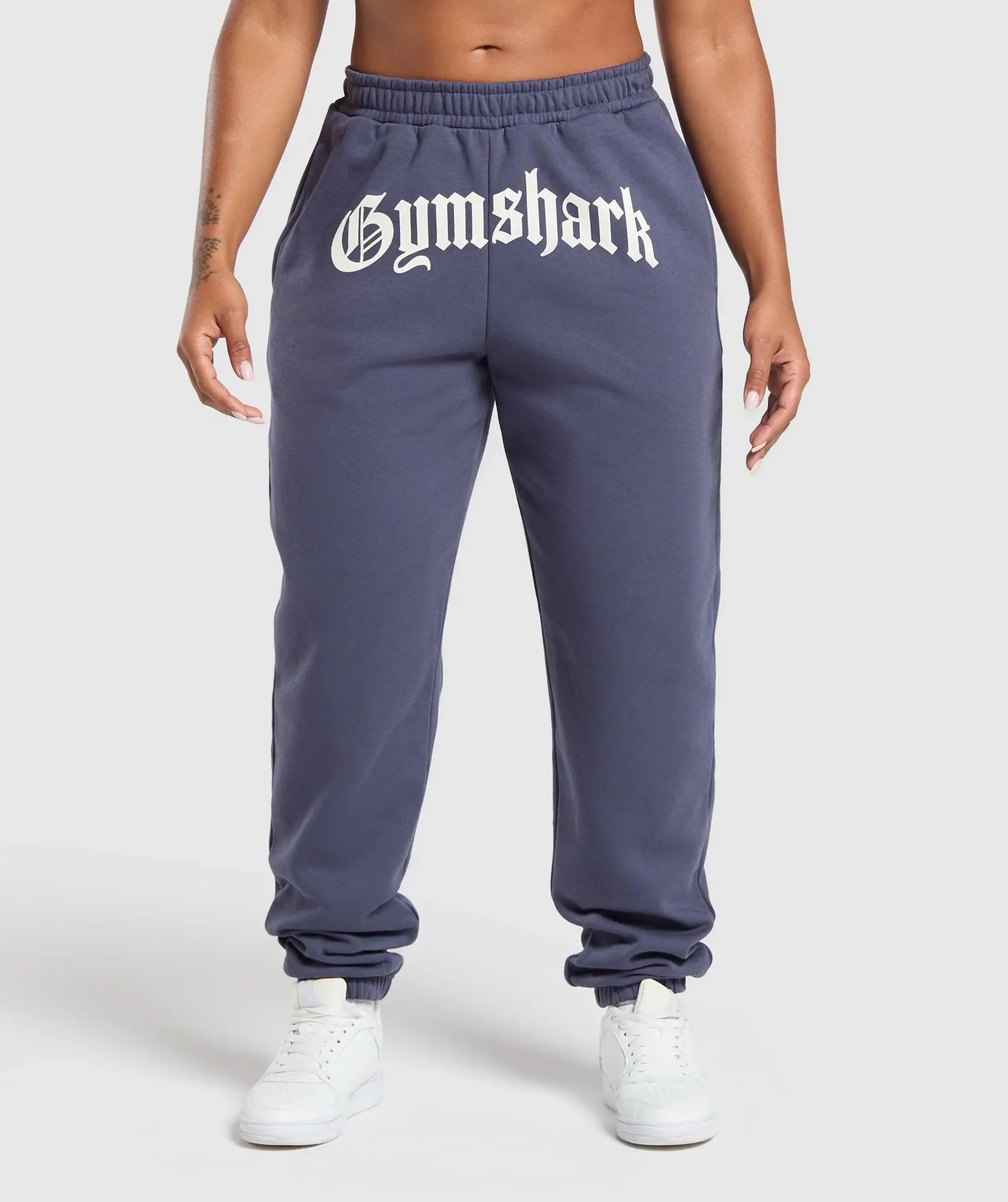 Gymshark Strength Department Graphic Joggers - Weighted Purple