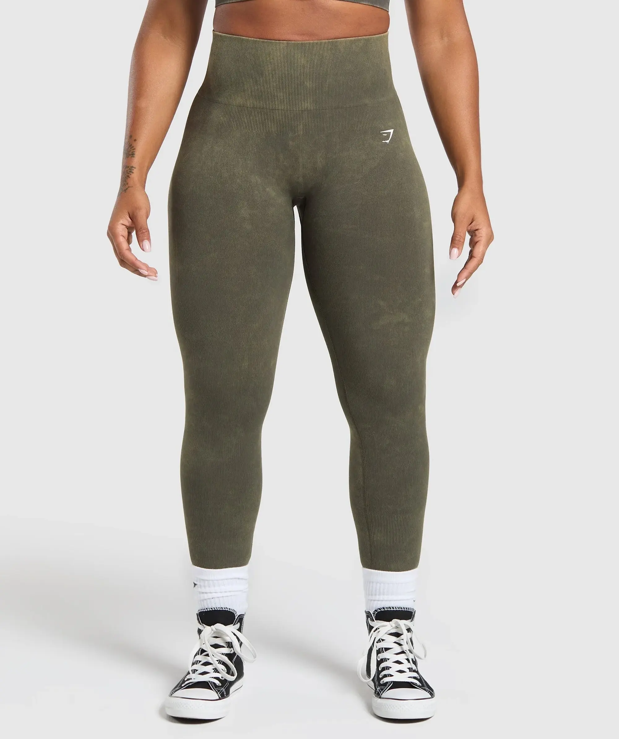 Gymshark Gains Seamless Leggings - Strength Green