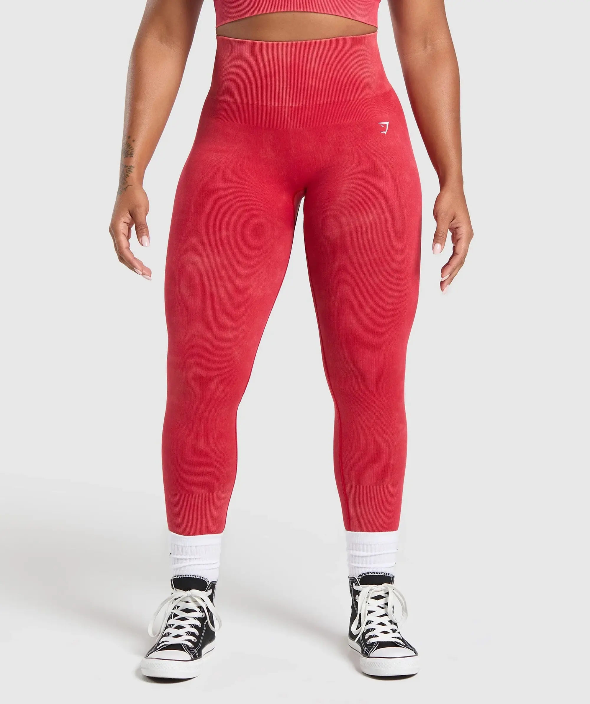 Gymshark Gains Seamless Leggings - Carmine Red