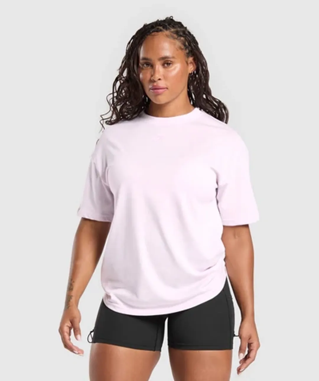 Gymshark GS Power Oversized T-Shirt - Ice Pink | 5063168762116