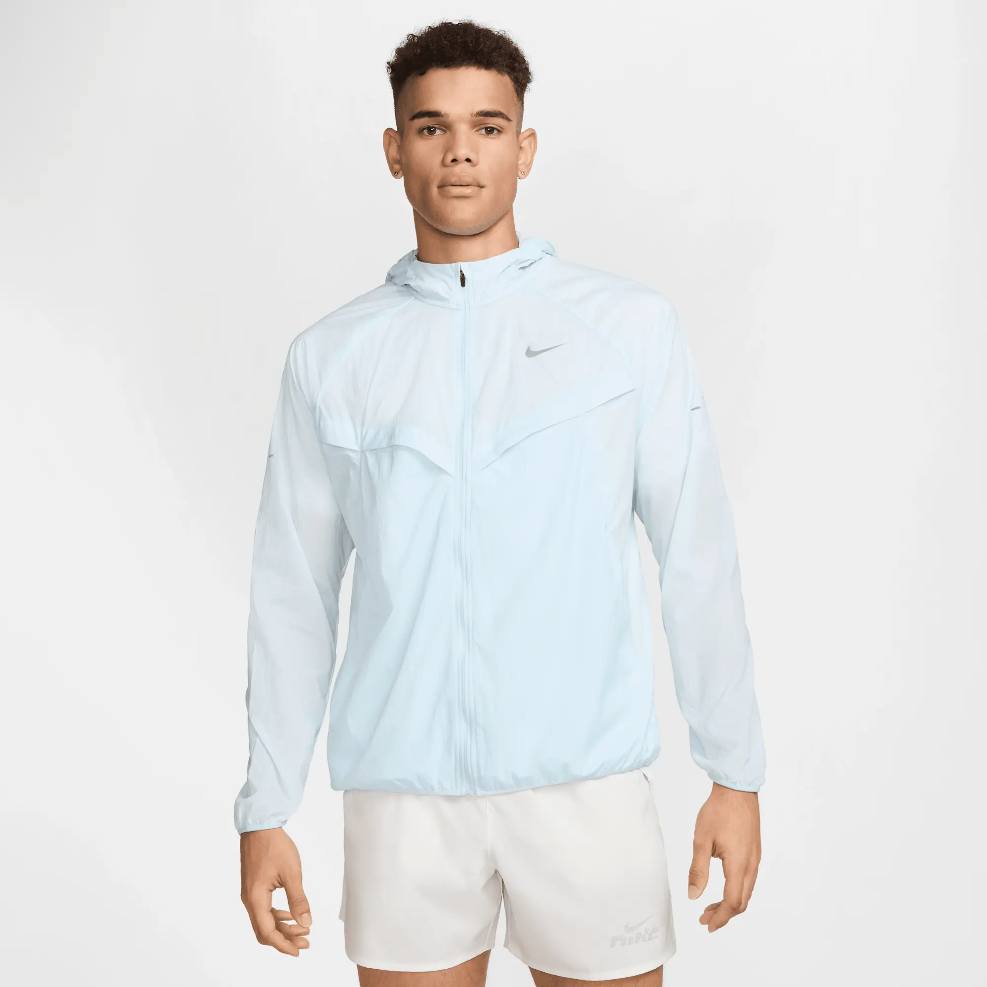 Nike Stride Men's Repel UV Running Jacket - Blue - Recycled Fibres