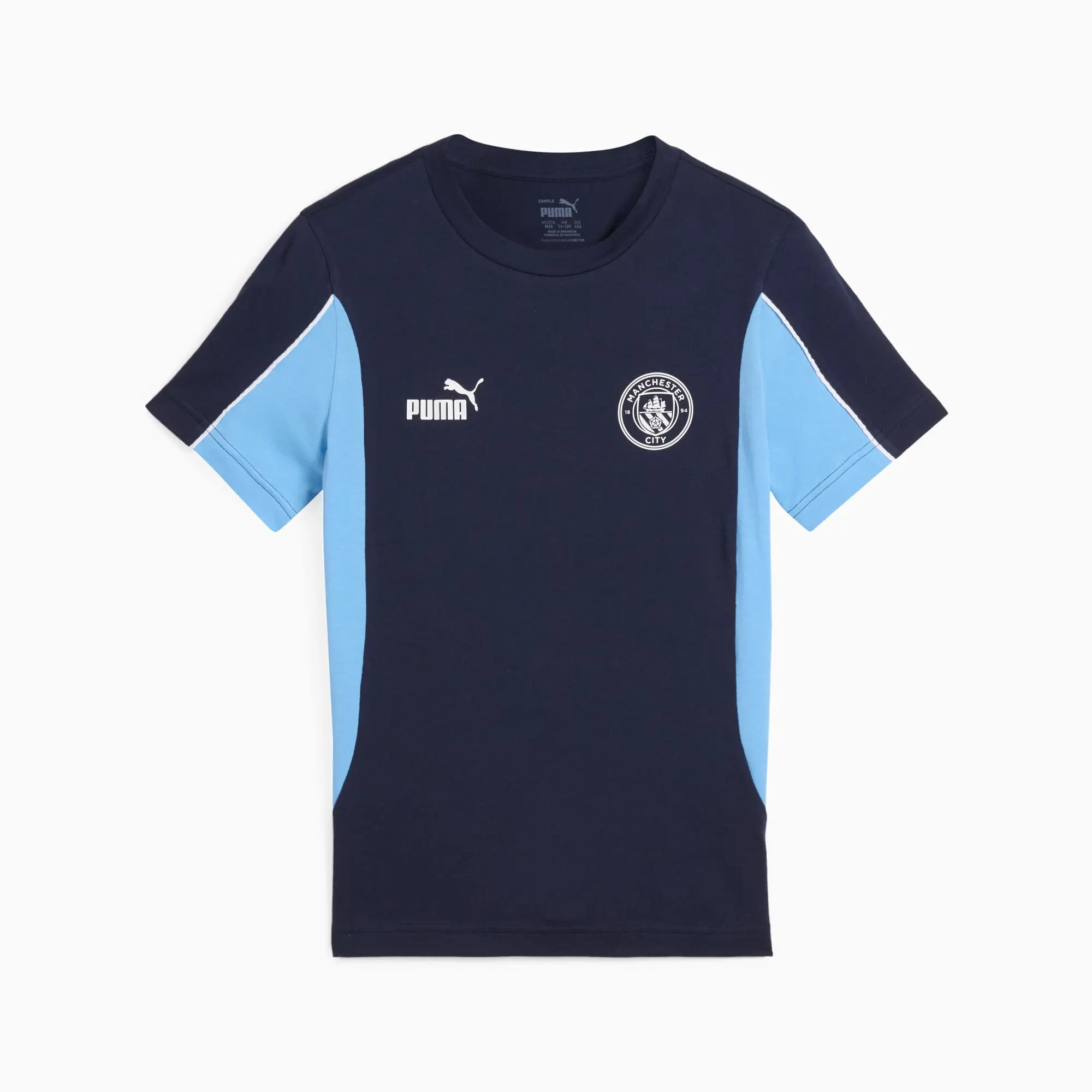 PUMA Manchester City Ftblarchive T-Shirt Youth, Dark Blue