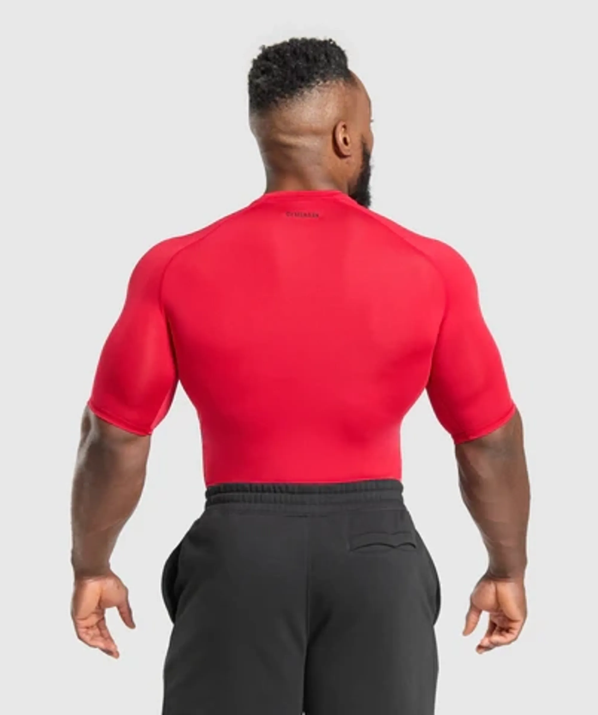 Gymshark Element Baselayer T-Shirt - Carmine Red/Black 