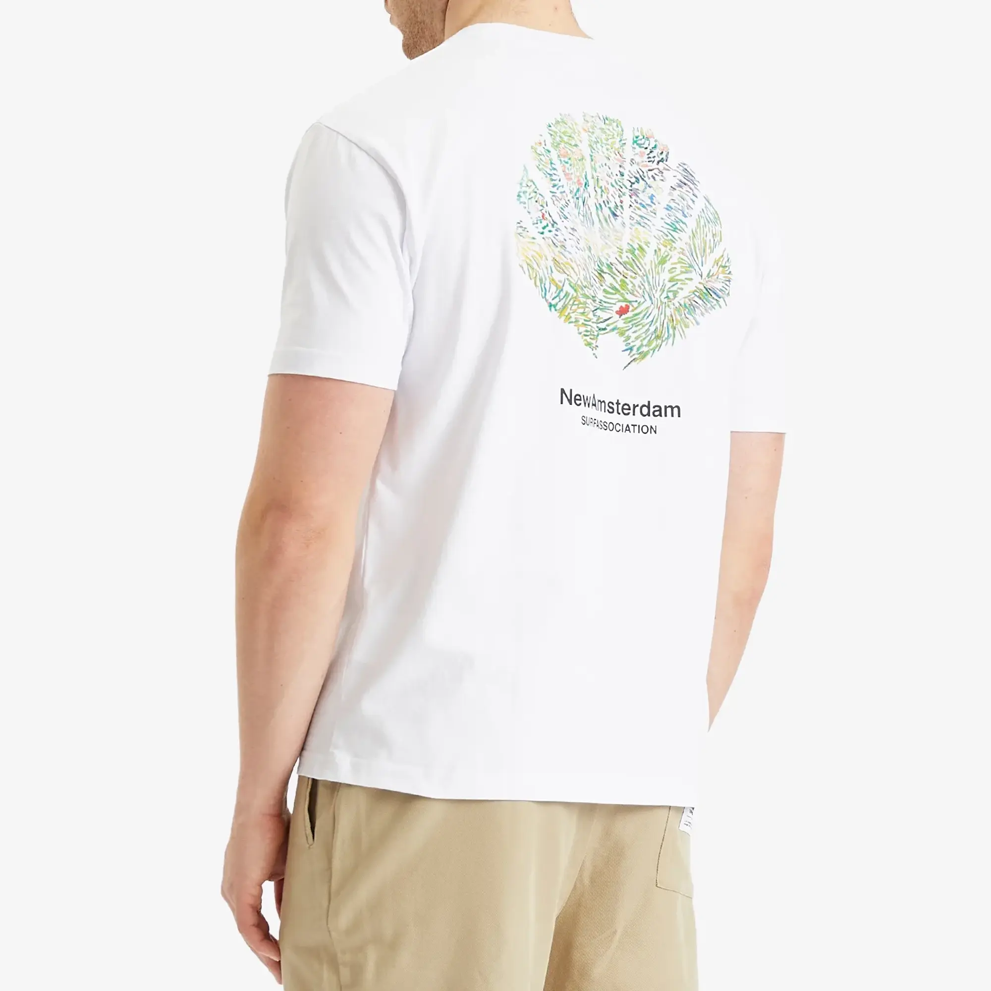 New Amsterdam Surf Association Men's Tall Grass T-Shirt White