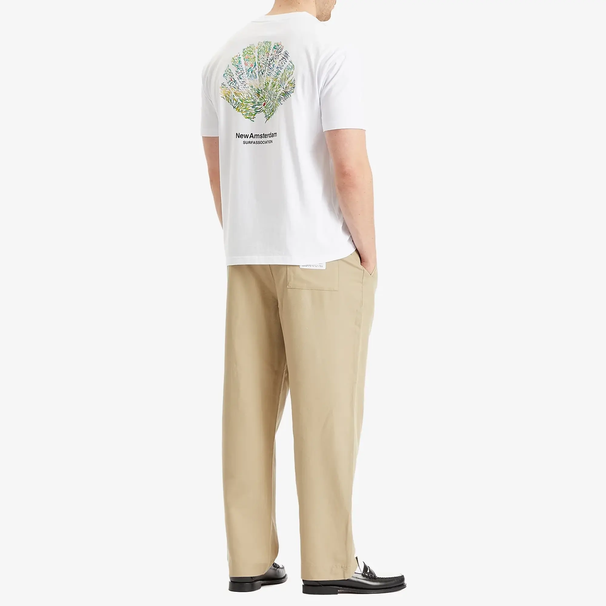 New Amsterdam Surf Association Men's Tall Grass T-Shirt White