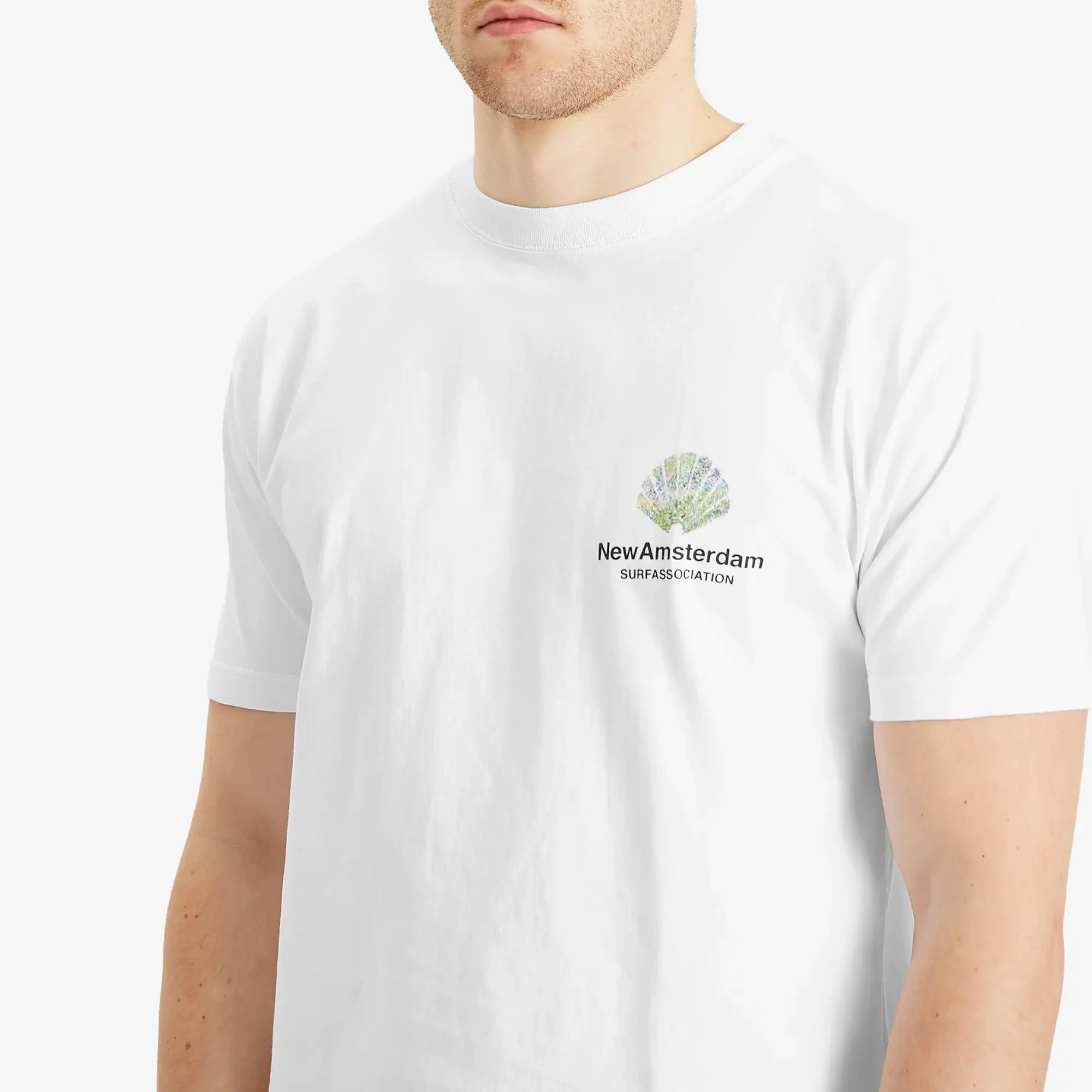 New Amsterdam Surf Association Men's Tall Grass T-Shirt White