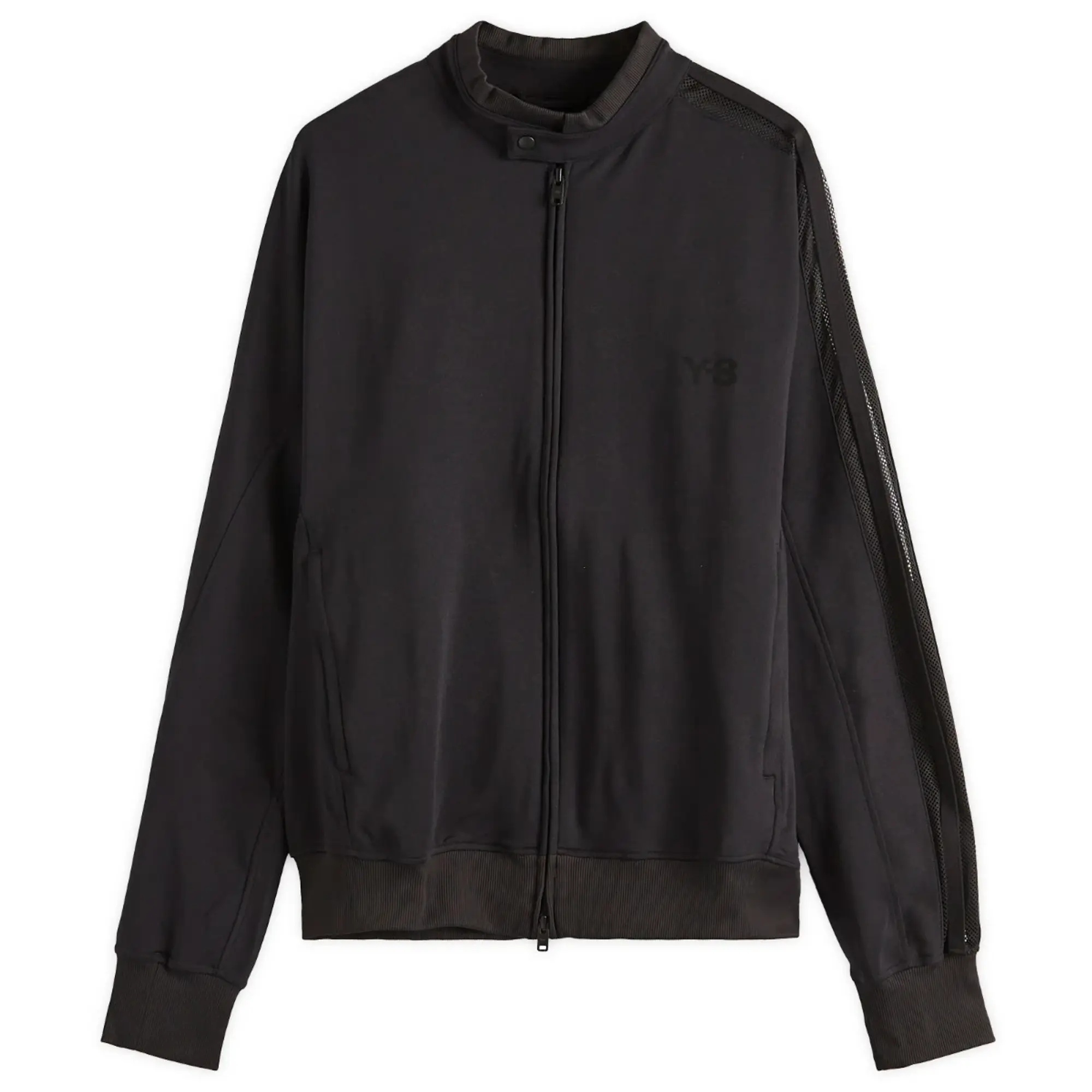 Y-3 Men's Mesh 3 Stripe Track Jacket Black