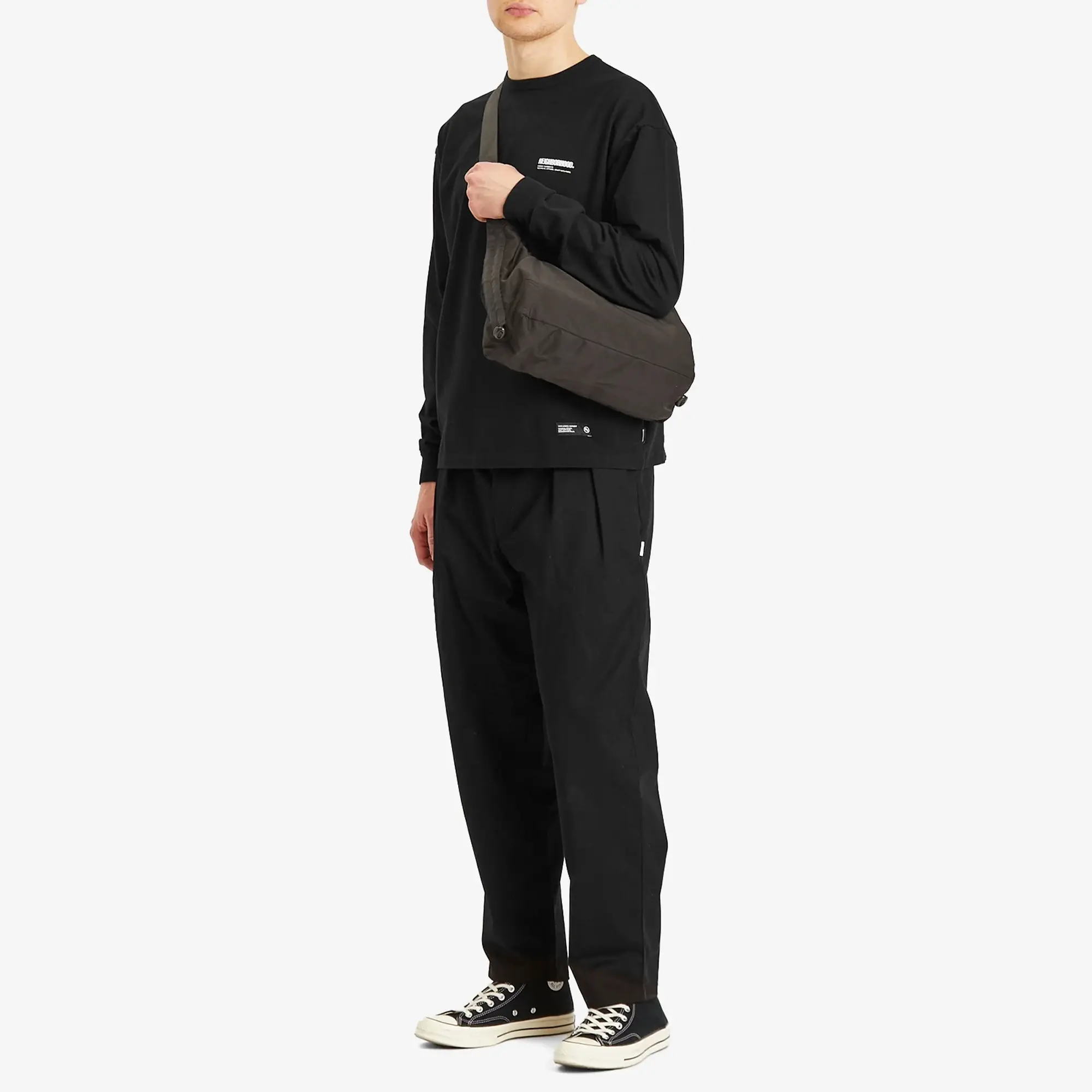 Neighborhood Men's Classic Logo Longsleeve T-Shirt Black