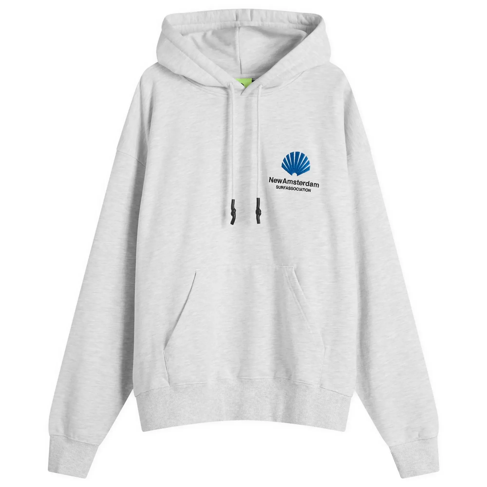 New Amsterdam Surf Association Men's Logo Hoodie Grey Melange