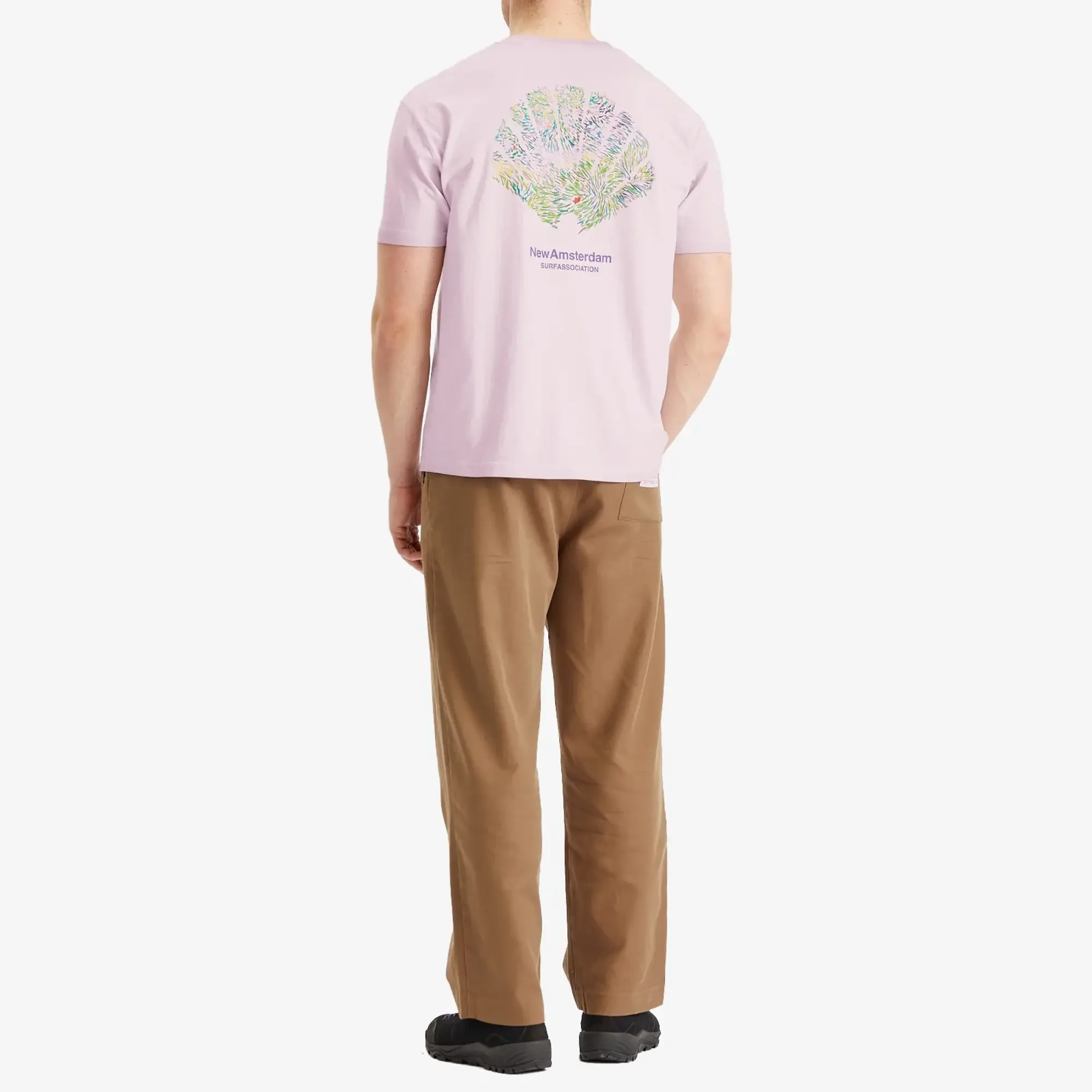 New Amsterdam Surf Association Men's Tall Grass T-Shirt Fair Orchid