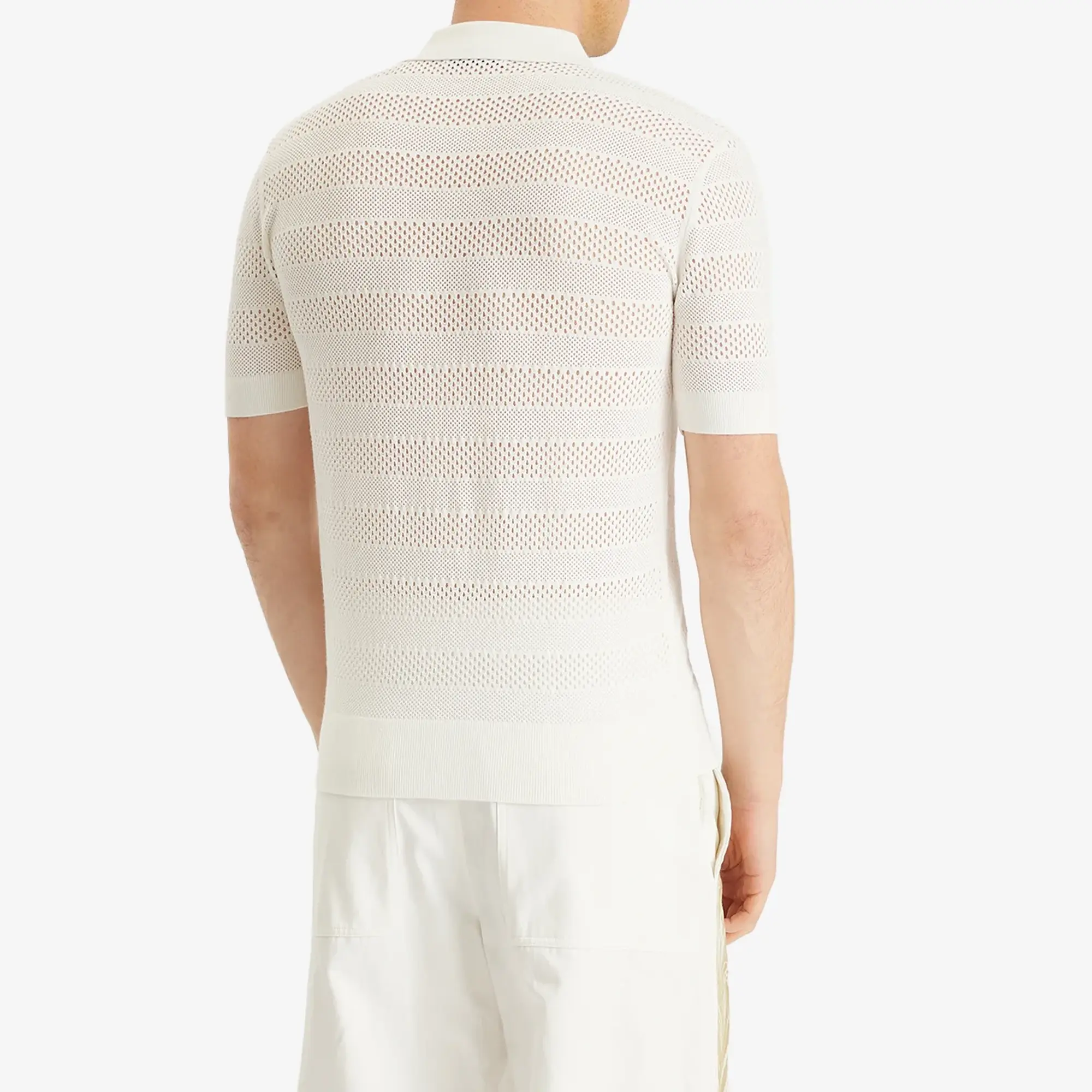 Dries Van Noten Men's Mercy Knit Polo White