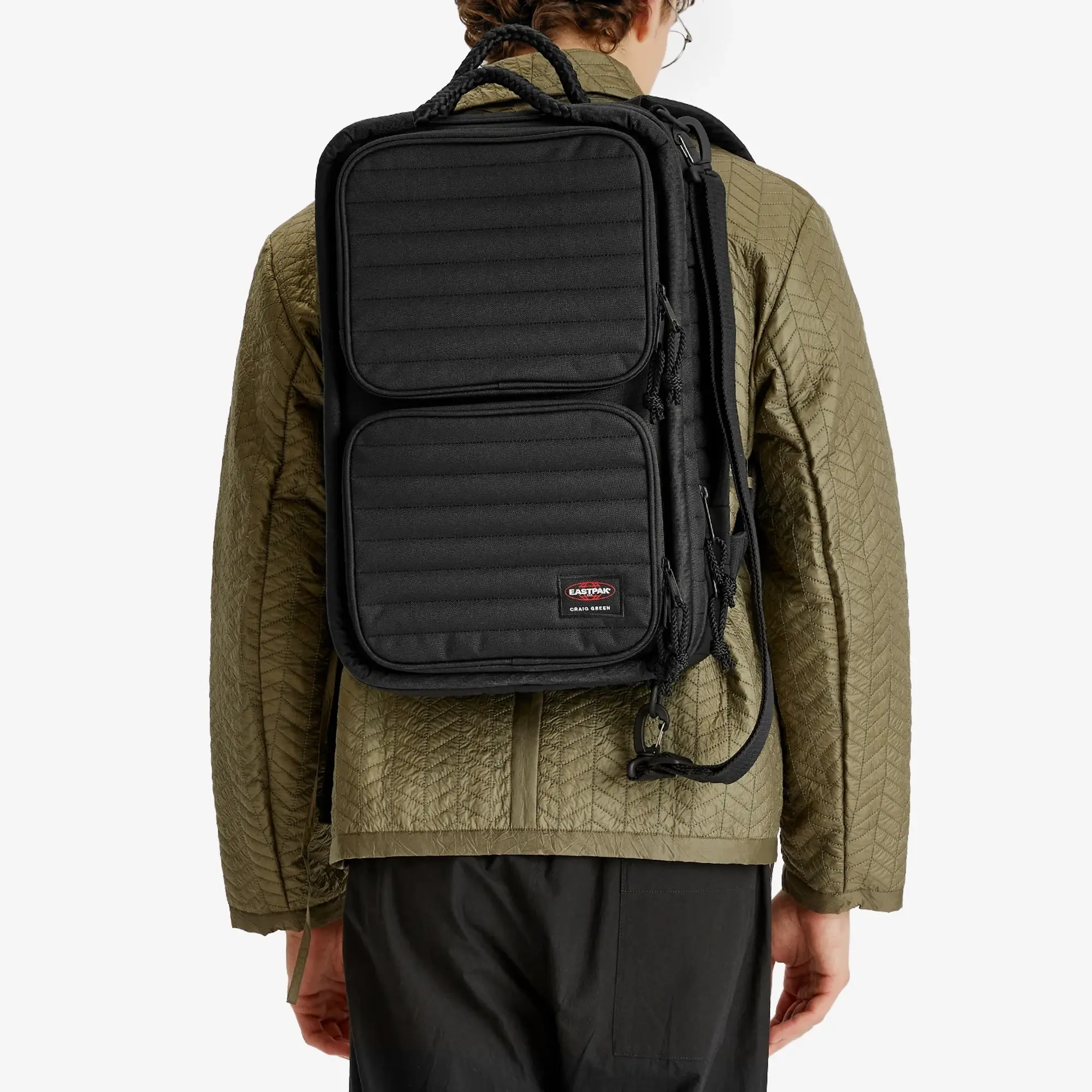 Eastpak x Craig Green Quilted Travel Pack Black