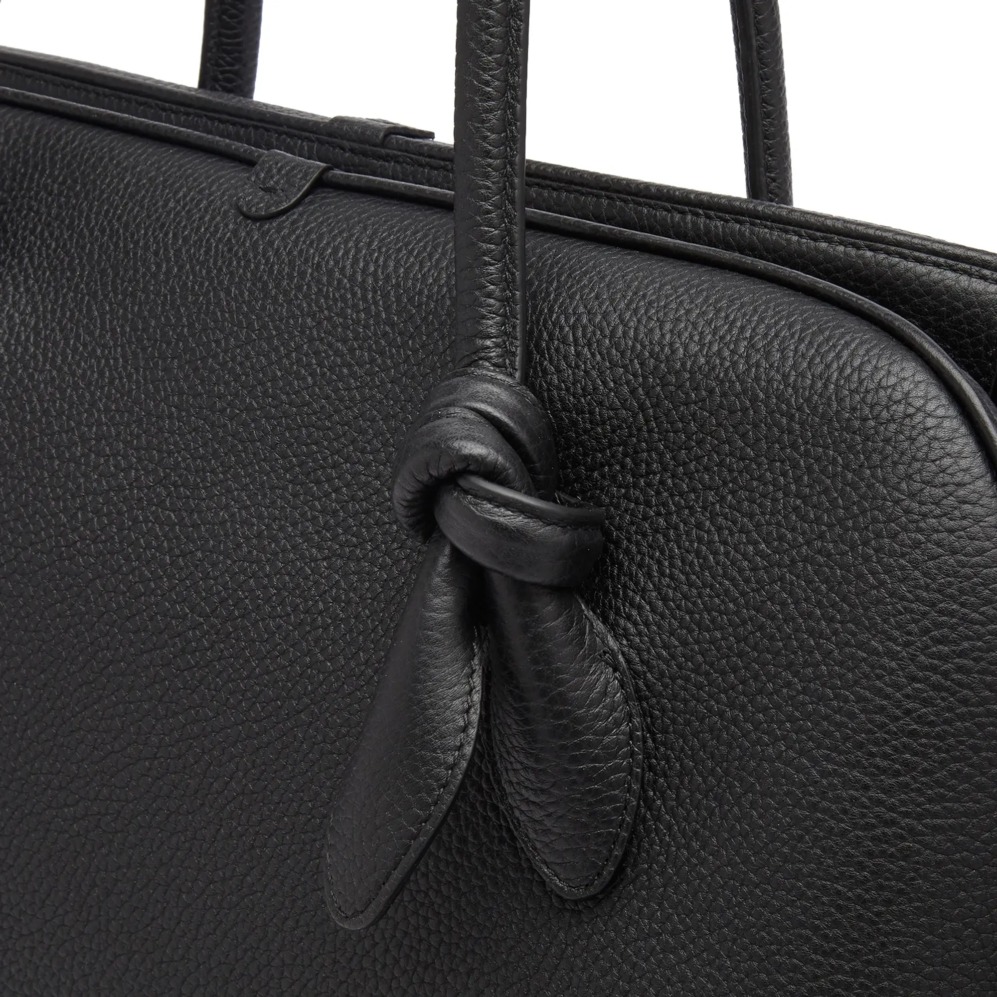 Jacquemus Men's Le Grand Turismo Leather Tote Black