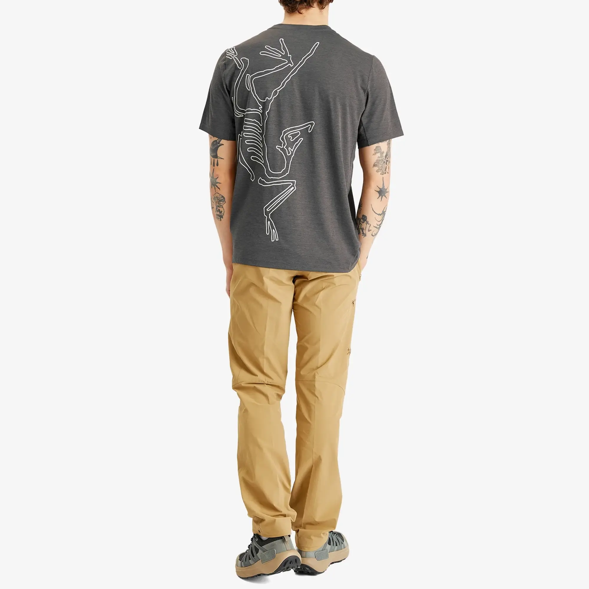 Arc'teryx Men's Cormac Arc'Bird Logo T-Shirt Black Heather