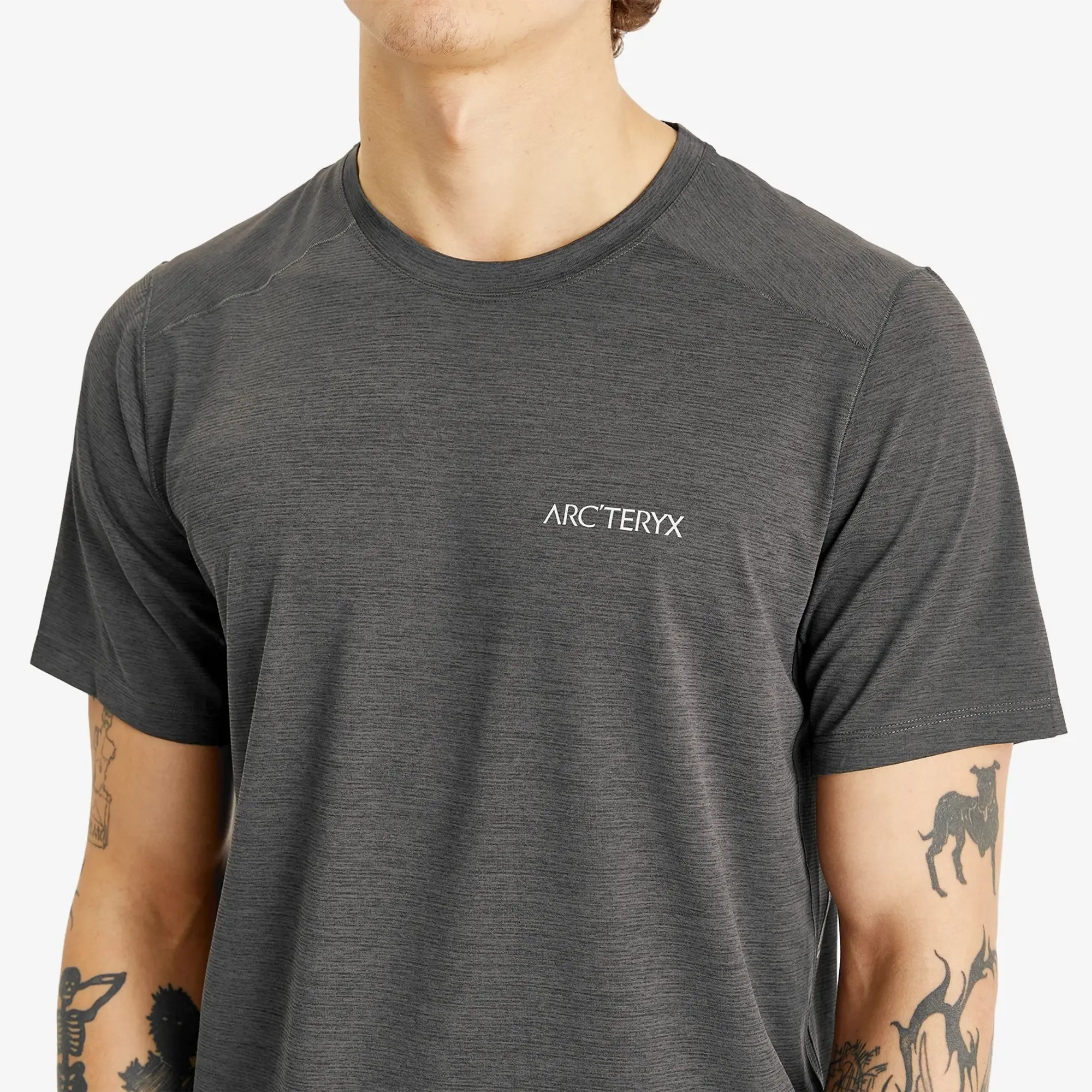 Arc'teryx Men's Cormac Arc'Bird Logo T-Shirt Black Heather