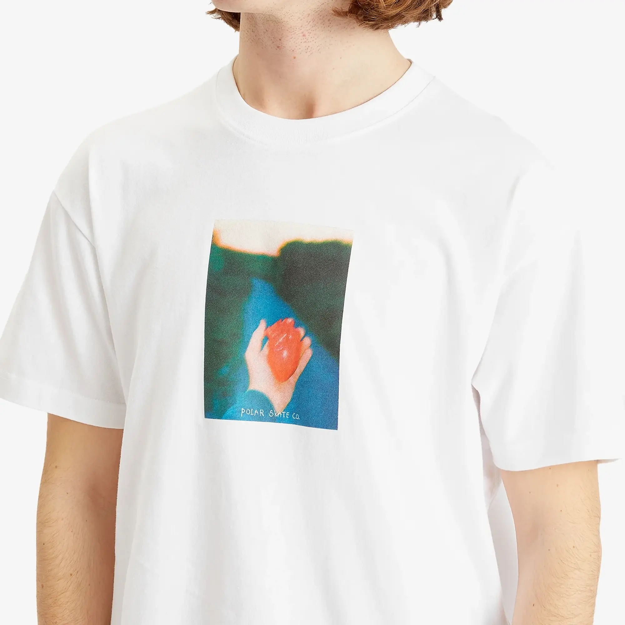Polar Skate Co. Men's Heart in Hand T-Shirt White