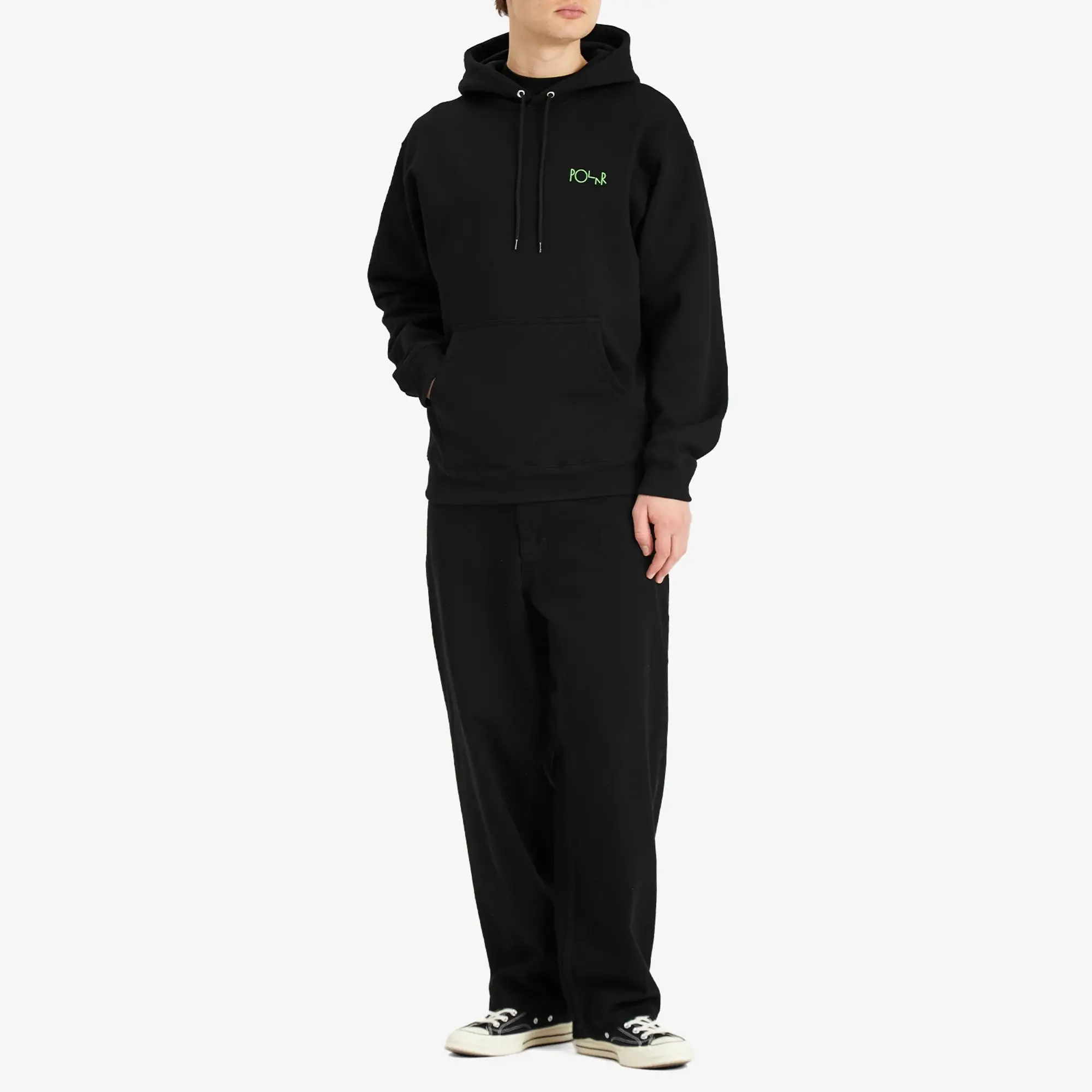 Polar Skate Co. Men's Dave Fill Logo Hoodie Black