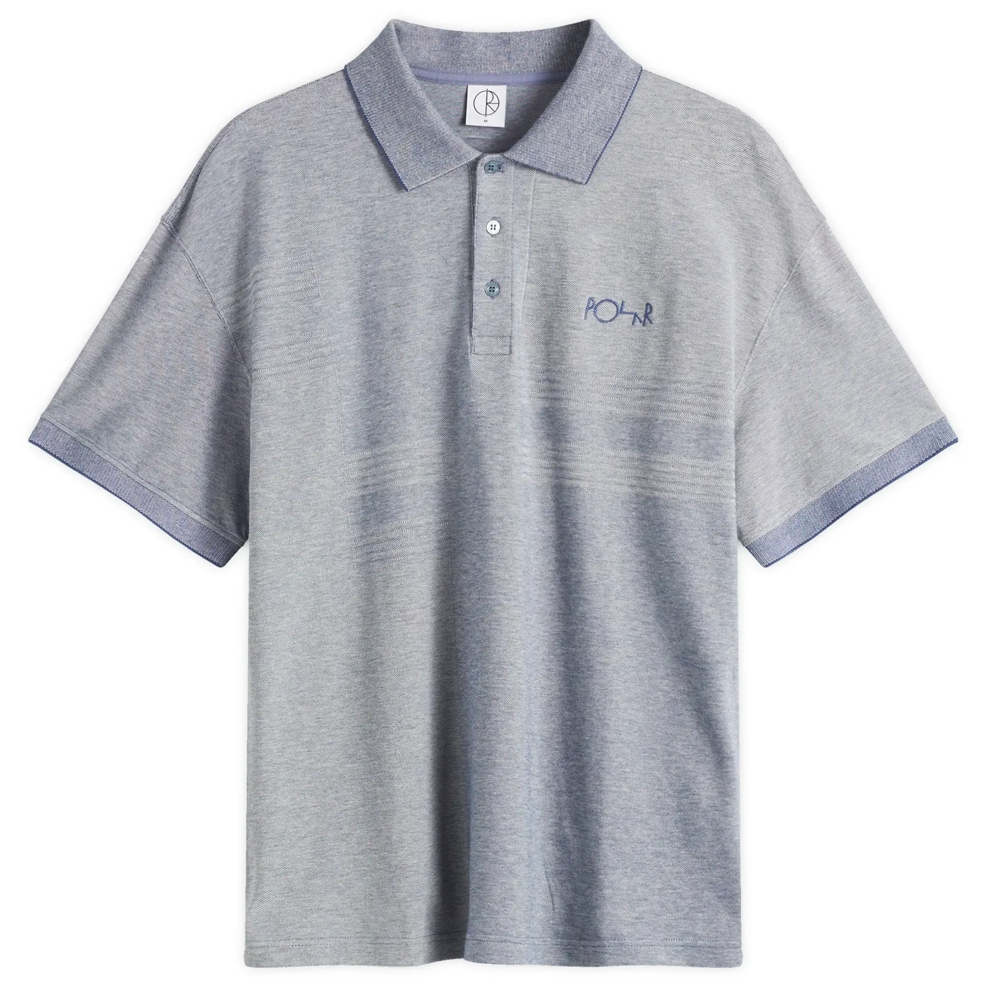 Polar Skate Co. Men's Pique Surf Polo Shirt Heather Blue